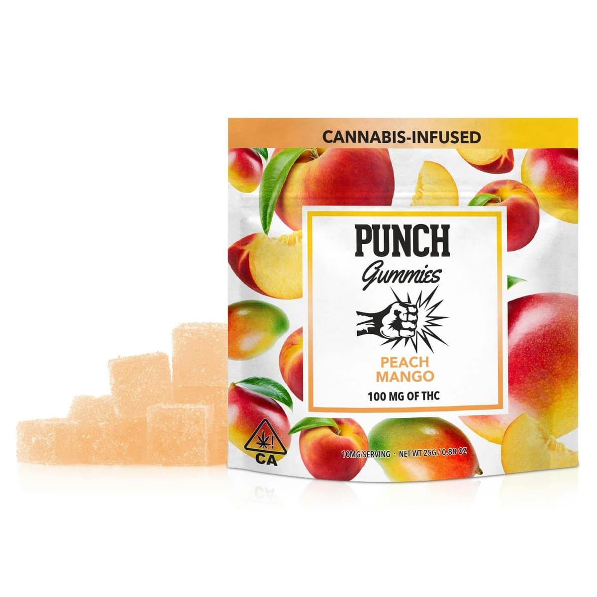 Punch Extracts Peach Mango Punch Gummies - 100 mg Edibles cannabis