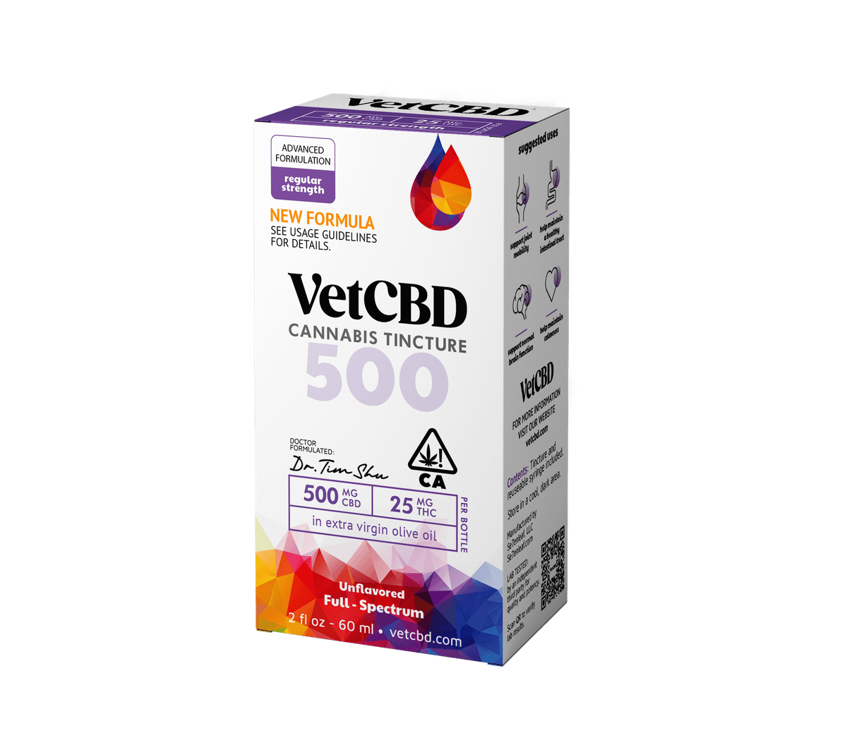 CBD 500mg/ THC 25mg Tincture by Vet CBD, $64.00