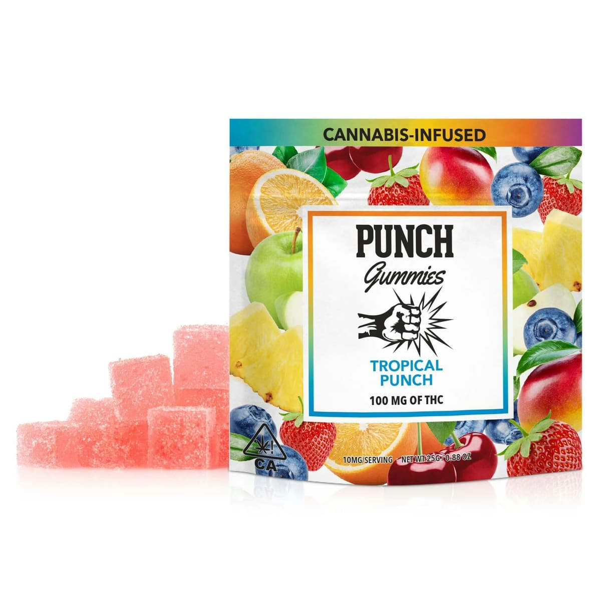 Punch Extracts Tropical Punch Punch Gummies - 100 mg Edibles cannabis