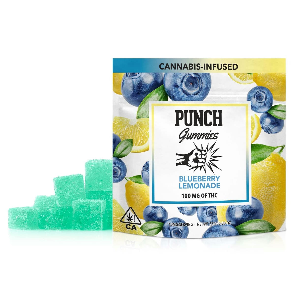 Punch Extracts Blueberry Lemonade Punch Gummies - 100 mg Edibles cannabis