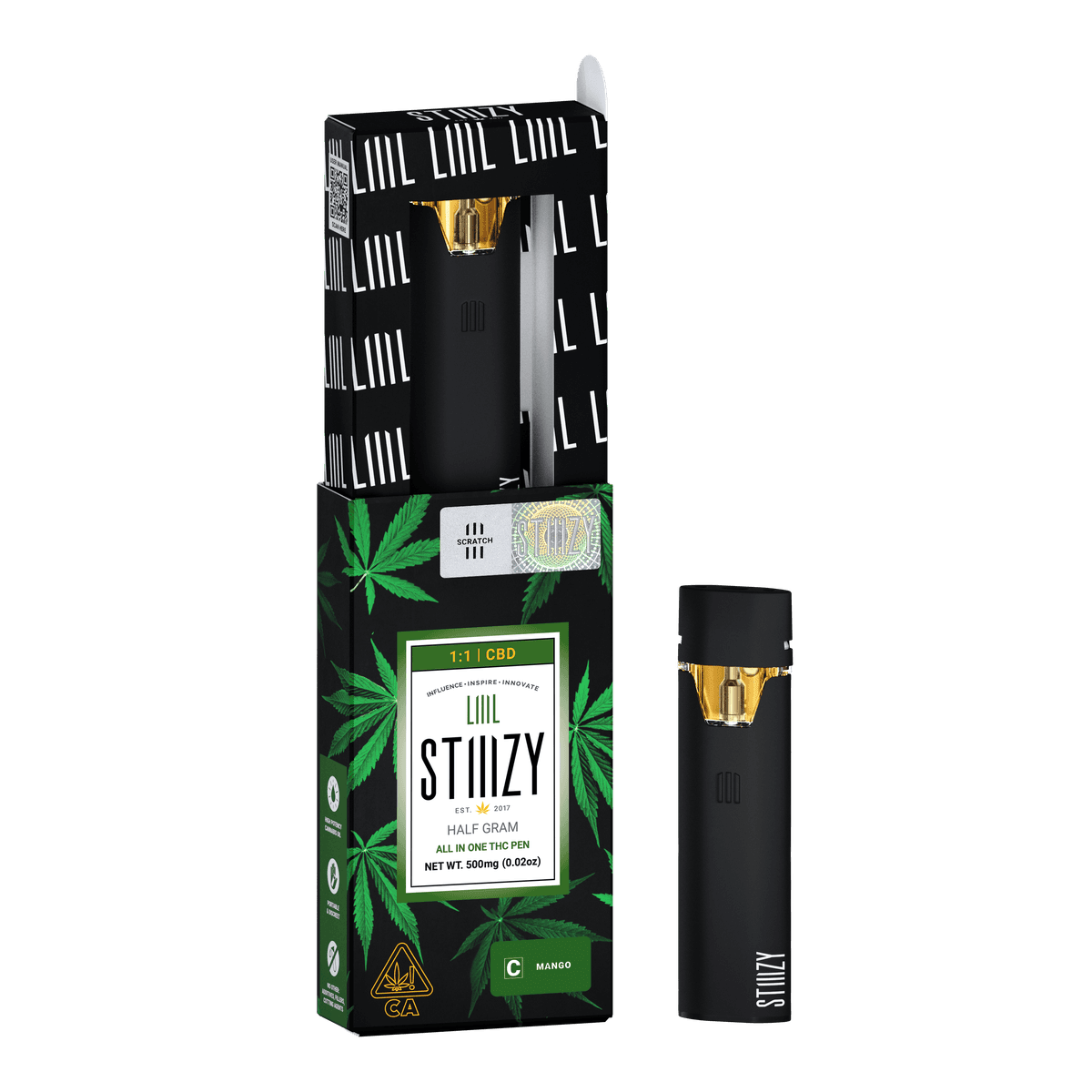 Stiiizy Vape - MANGO CBD LIIIL Vape - 1 Gram Vapes (Cartridges) cannabis