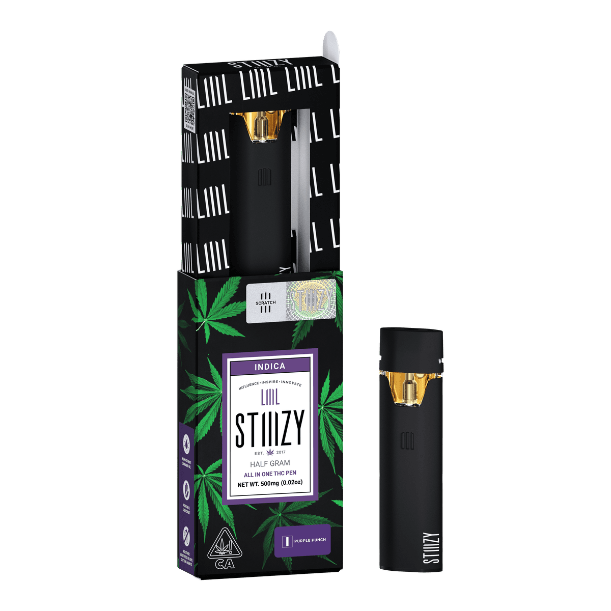 Stiiizy Purple Punch Liiil Disposables - 0.5 Grams Vape Carts cannabis