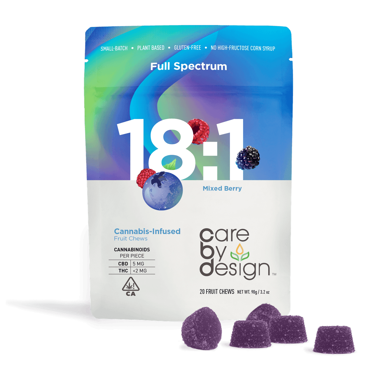 Care by Design 18:1 Mixed Berry - 100 mg Edibles cannabis
