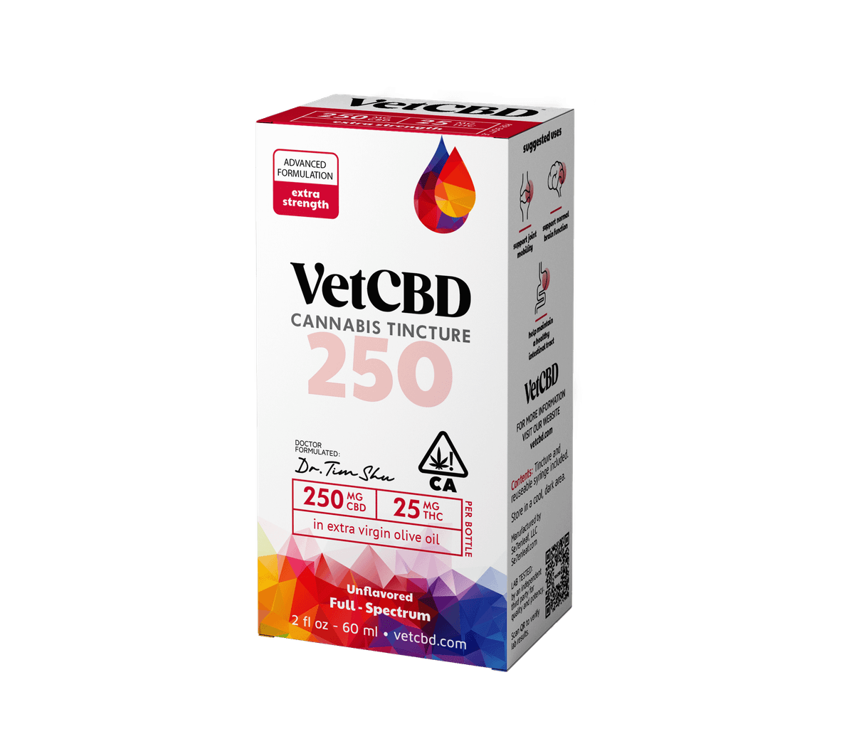 CBD 250mg/ THC 25mg Tincture by Vet CBD, $43.00