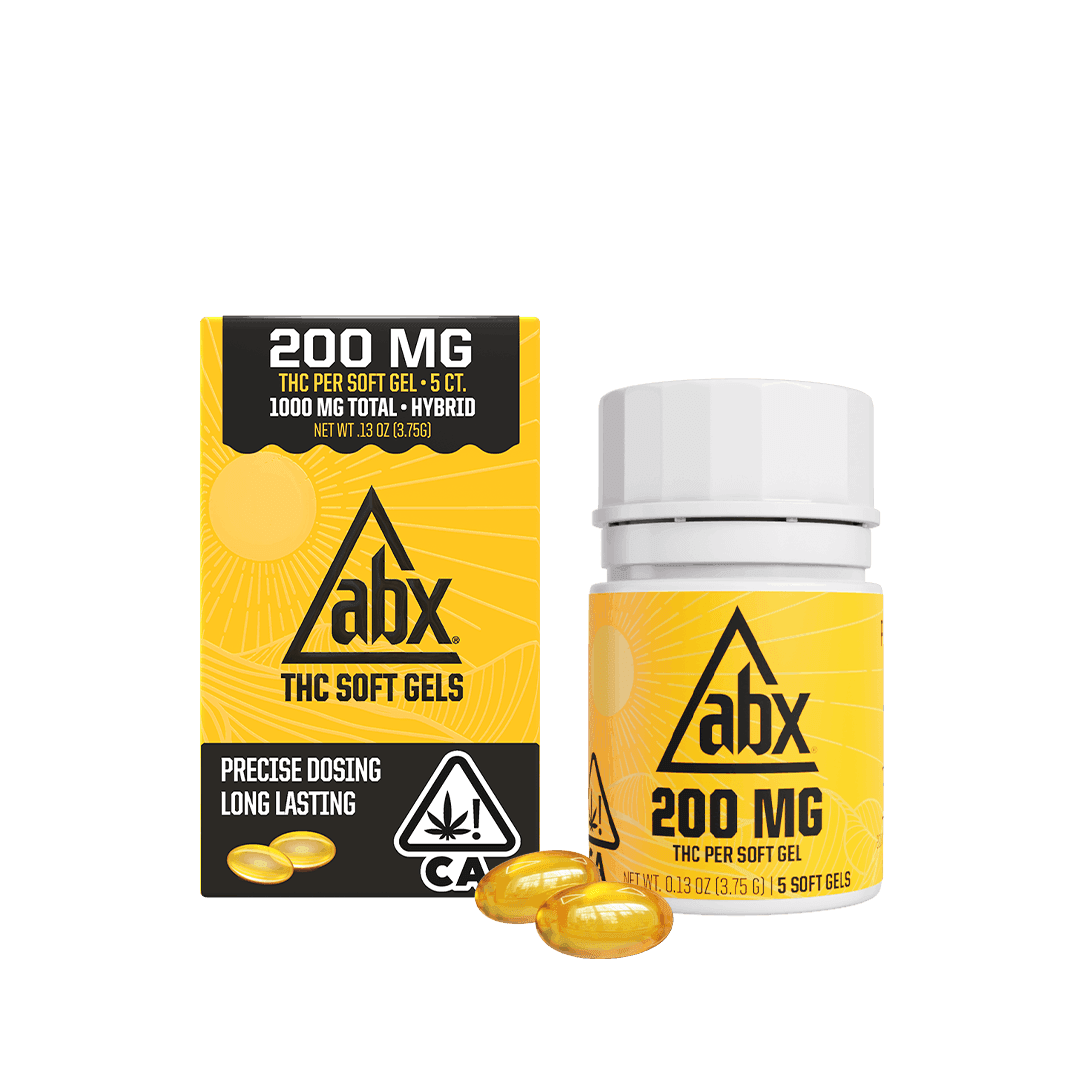 ABX 200mg 5ct (1000mg) Soft Gels Refresh Capsules Tincture cannabis