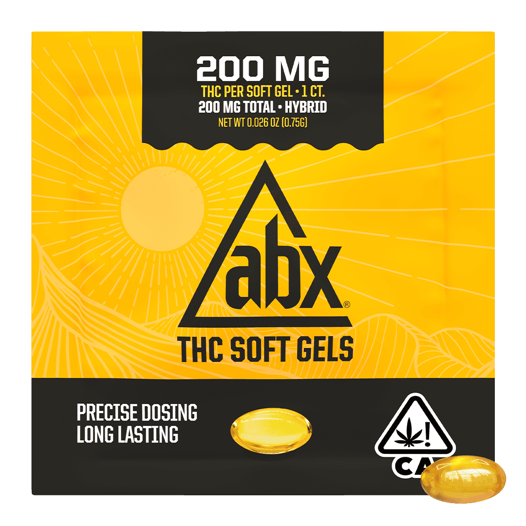 ABX 200mg 1ct THC Single Soft Gels Refresh Capsules Tincture cannabis