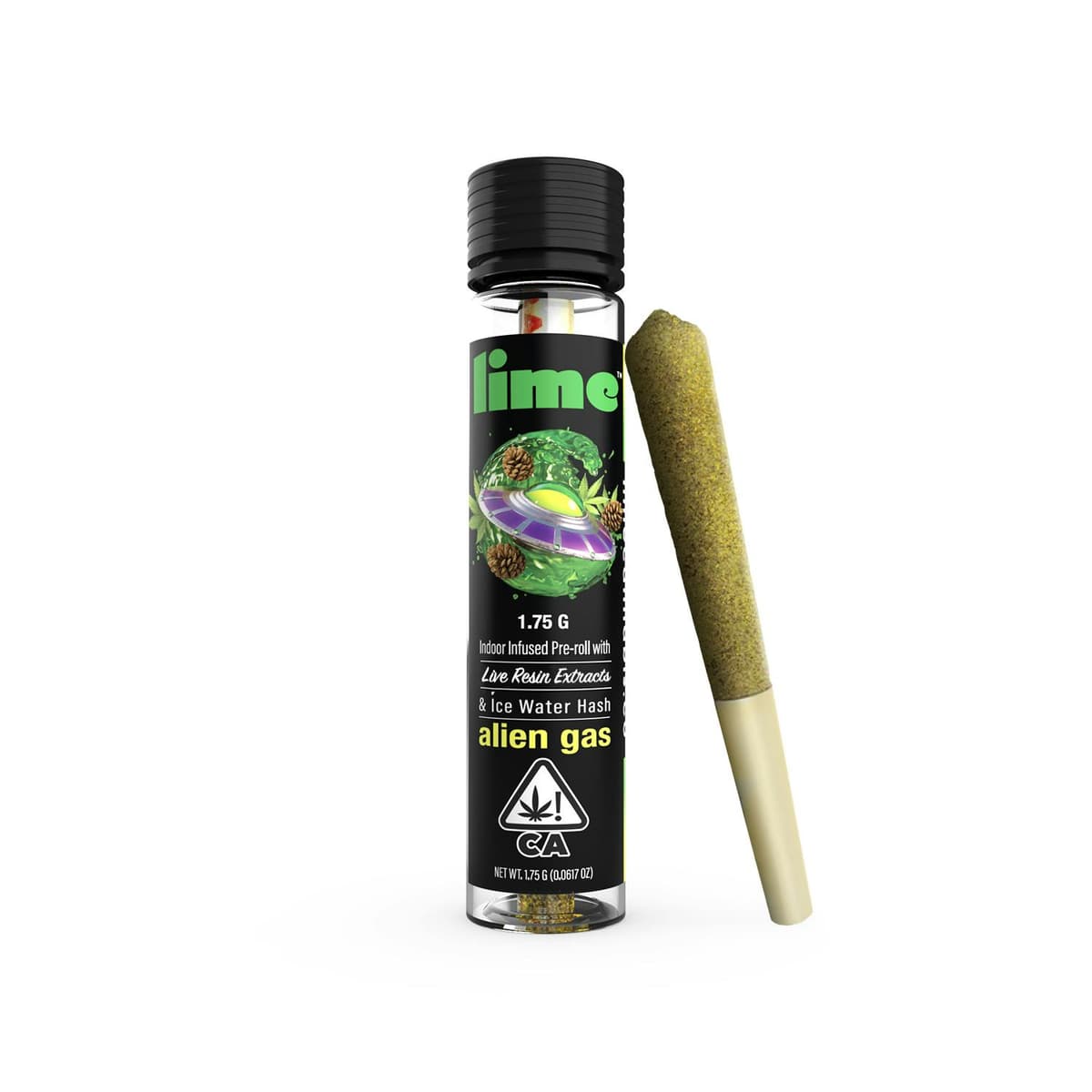 Lime Cannabis Alien Gas Infused Preroll - 1.75 Grams Pre-Rolls cannabis
