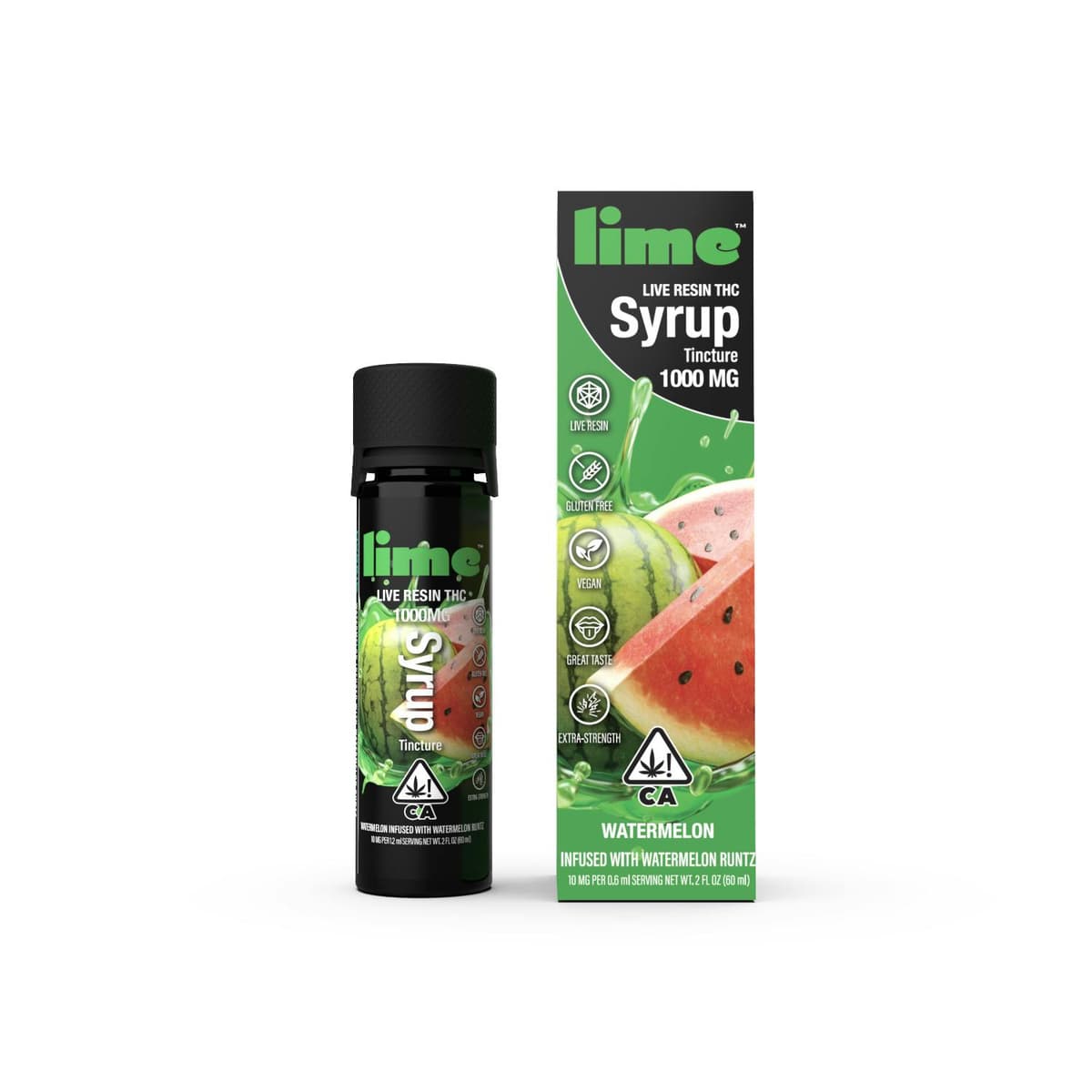 Lime Cannabis Watermelon Syrup - 1000 mg Tincture cannabis