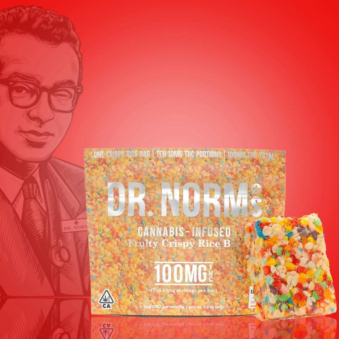 Dr. Norm's Fruity Pebbles Crispy Rice Bar Crispy Rice Bar - 100 mg Edibles cannabis