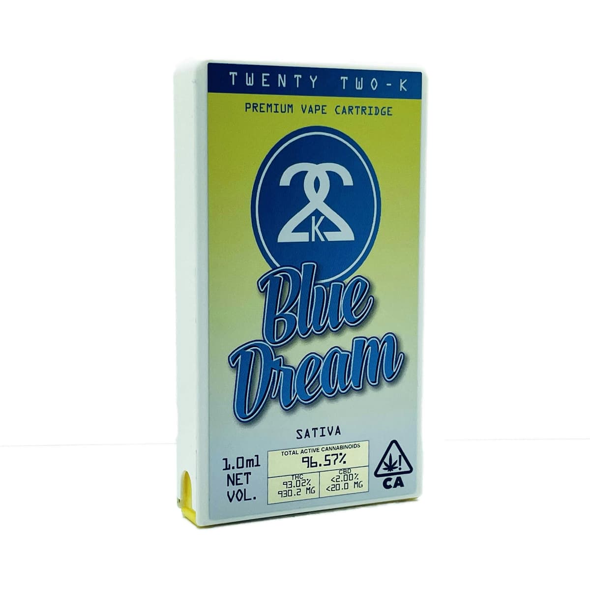 22K Blue Dream Vapes - 1 Gram Vape Carts cannabis