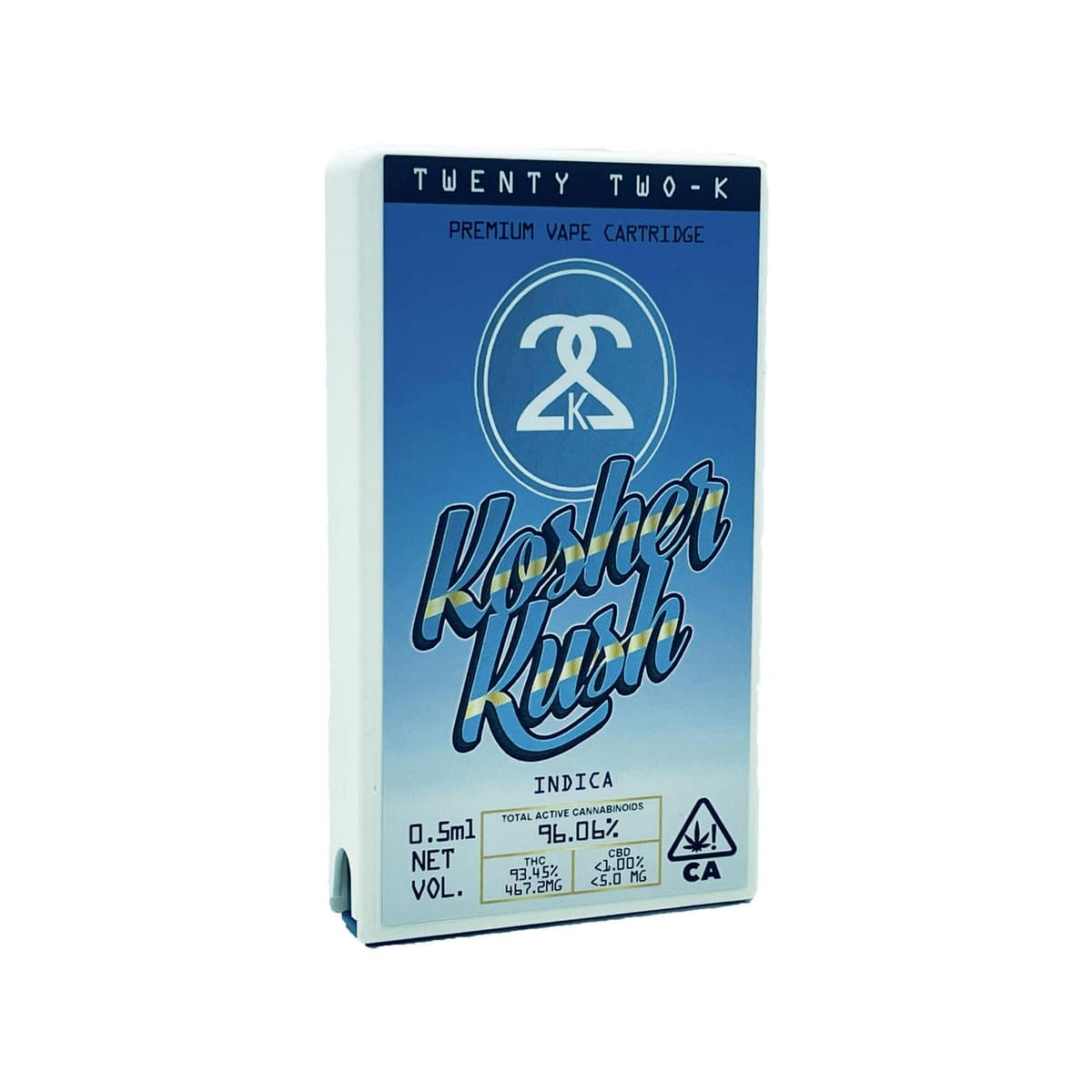 22K Kosher Kush Vapes - 1 Gram Vape Carts cannabis