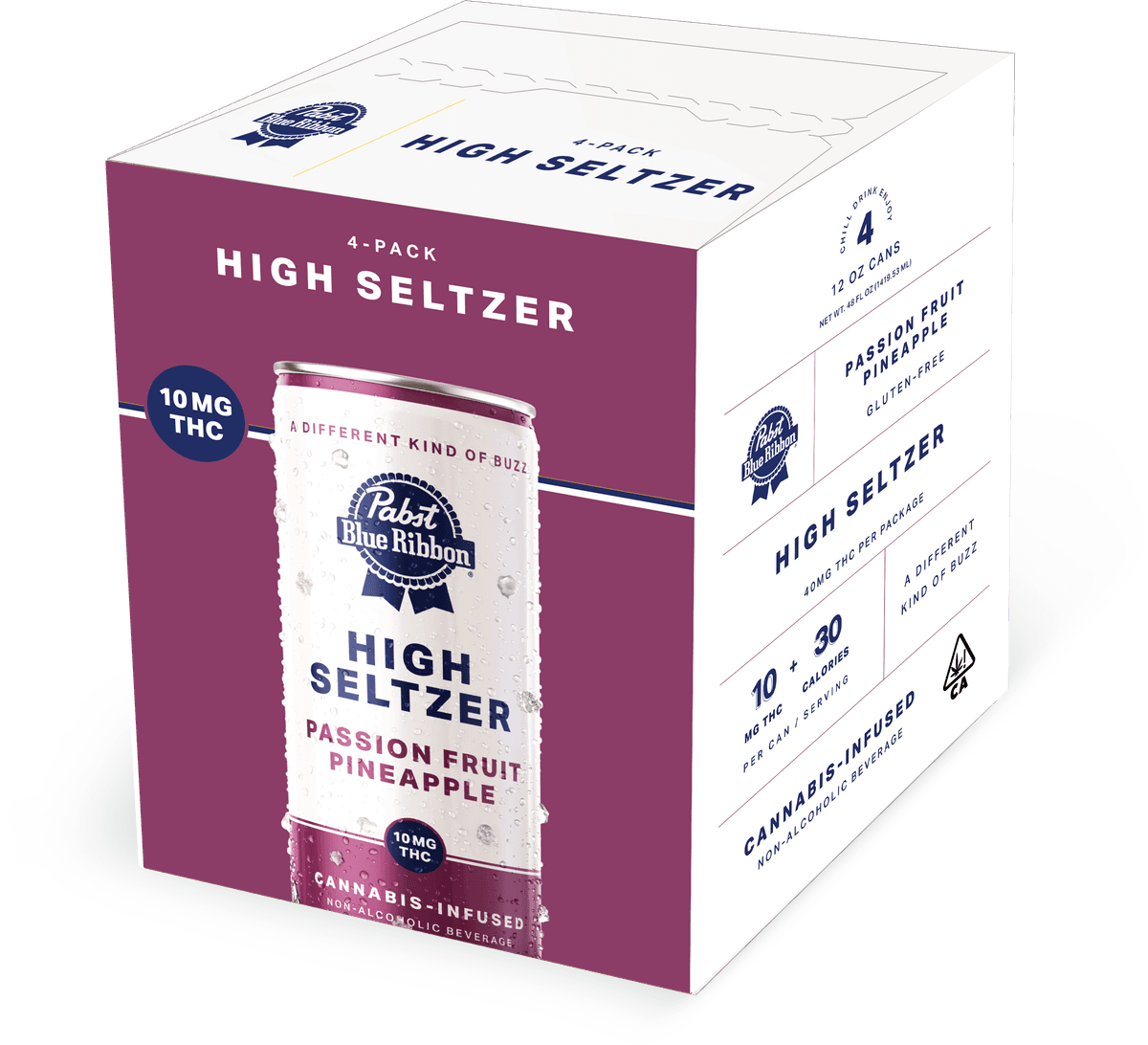 Pabst Labs Passion Fruit Pineapple Single Seltzers Pabst - 10 mg Beverages cannabis