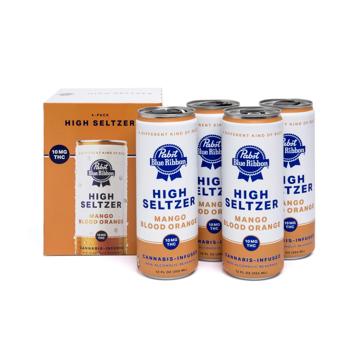 Pabst Labs Mango Blood Orange Single Seltzers Pabst - 10 mg Beverages cannabis