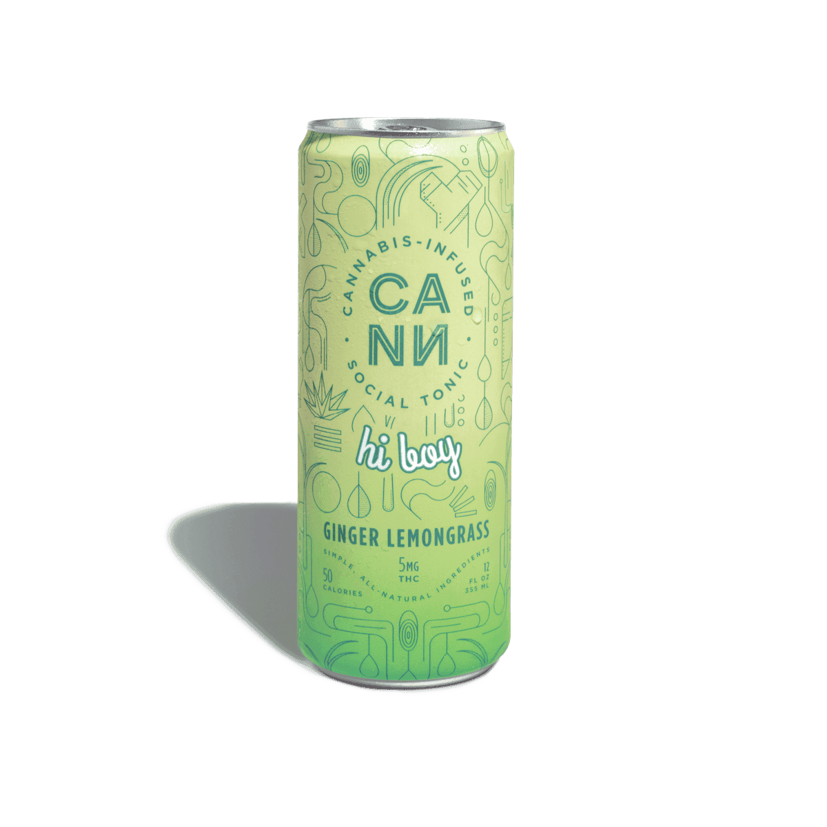 CANN Beverages Ginger Lemongrass Hi Boys bys - 4 Pack 12 oz Beverages cannabis