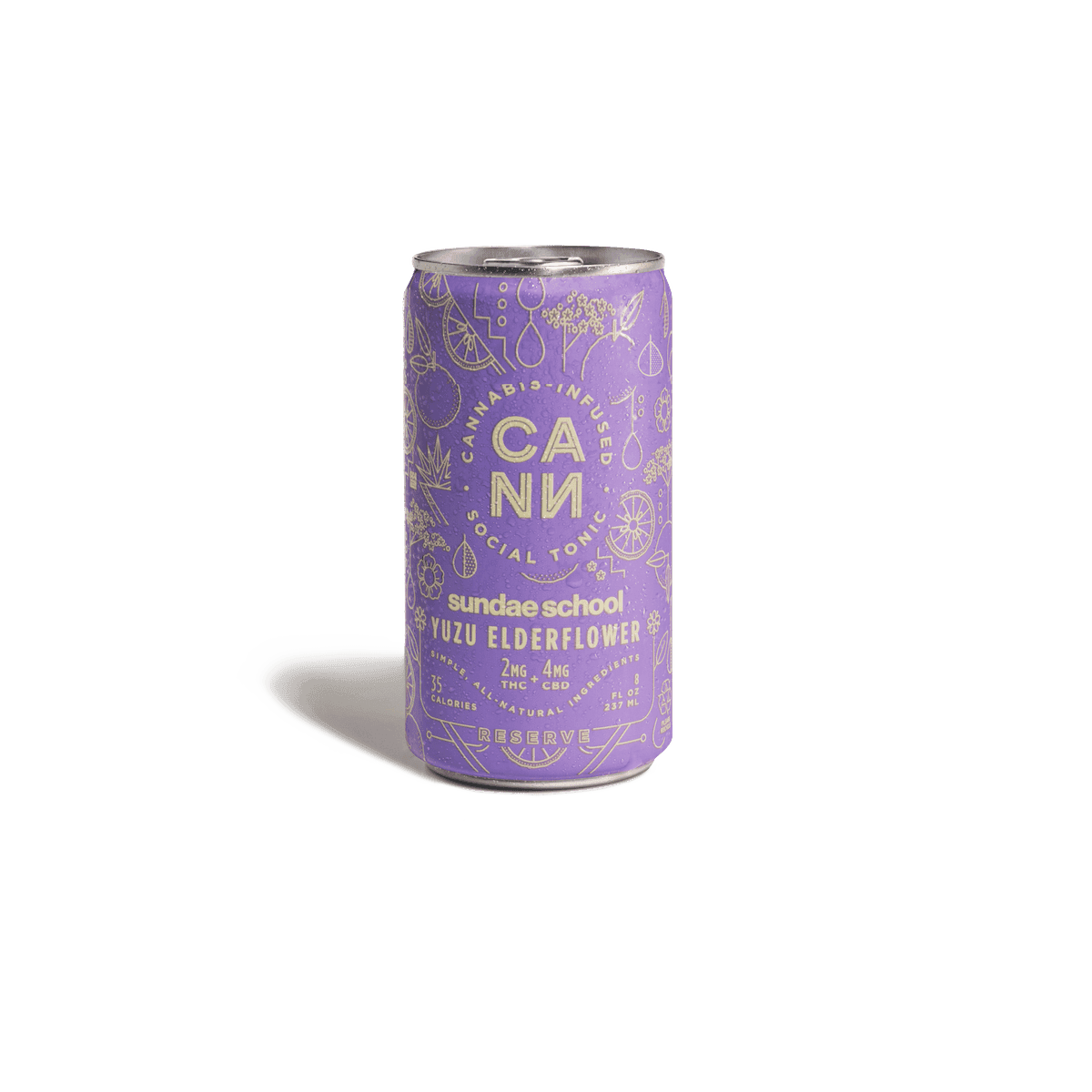 CANN Beverages Yuzu Elderflower Social Tonic Drinks - 6 Pack 8 oz Beverages cannabis