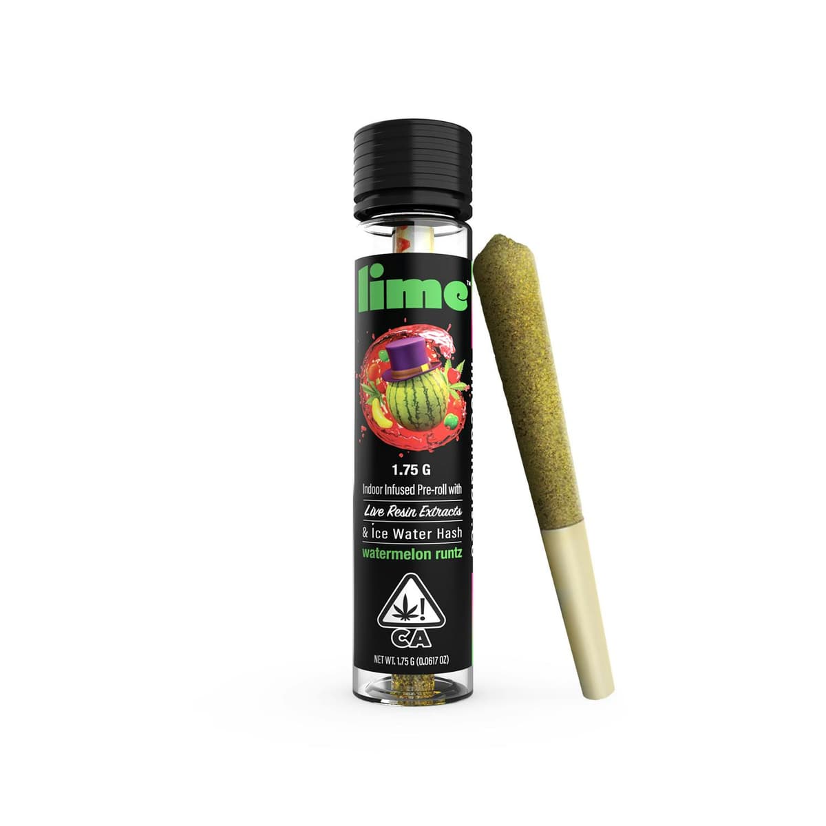 Watermelon Runtz Pre-Rolls by Lime Cannabis, $16.00