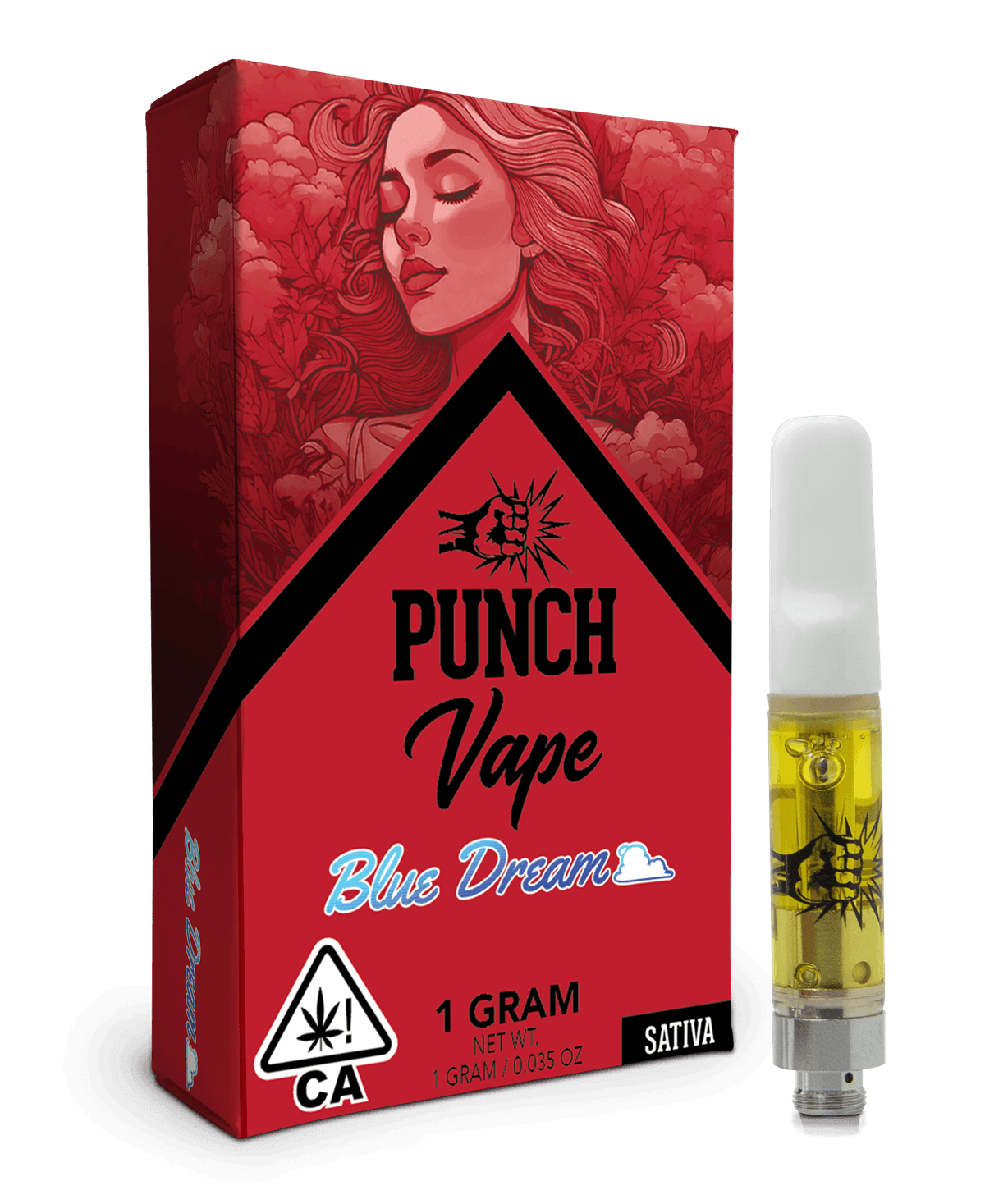 Punch Extracts Blue Dream Distillate Punch Cartridge - 1 Gram Vapes (Cartridges) cannabis