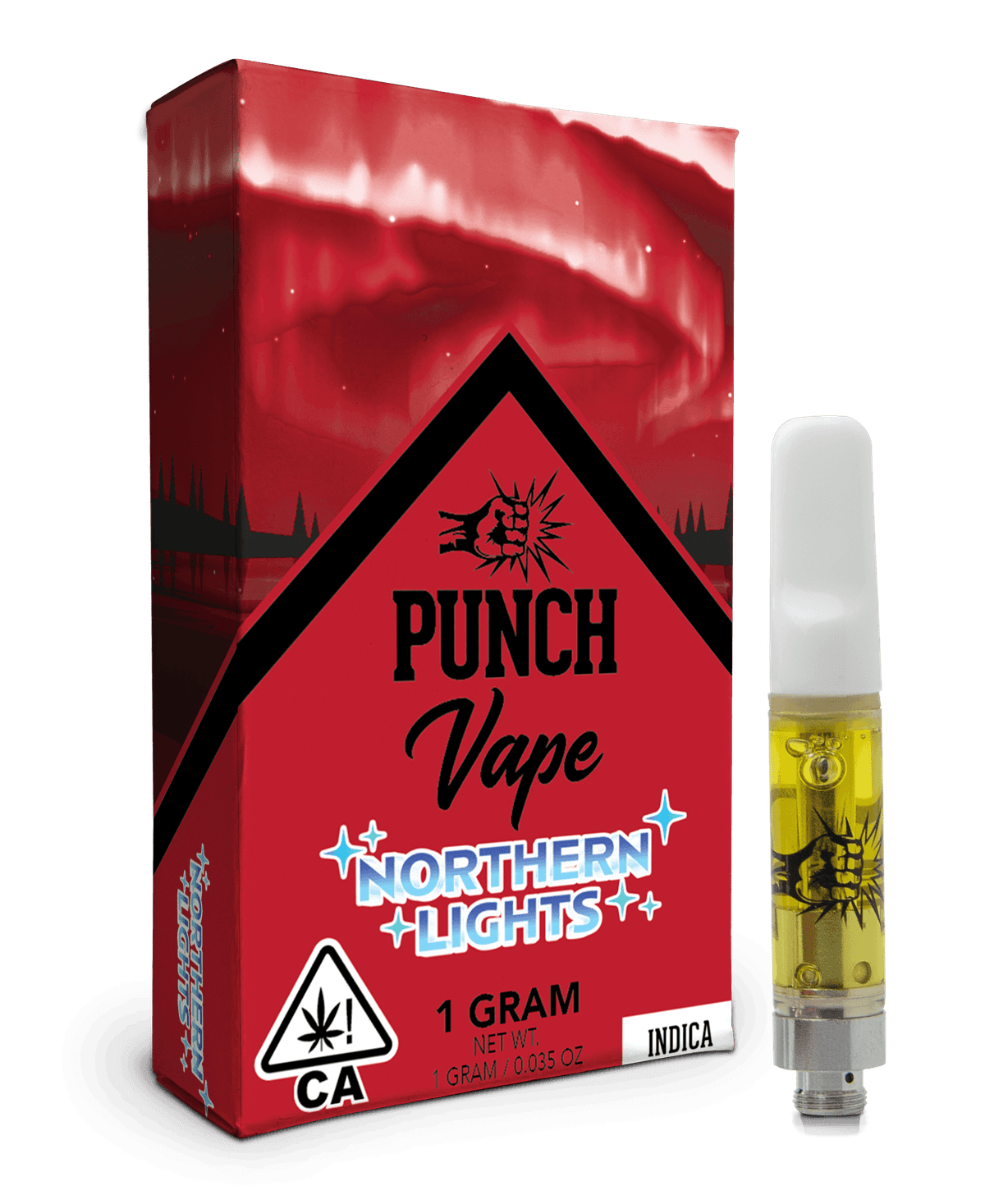 Punch Extracts Punch | Northern Lights | Indica 510 Distillate Cart Distillate Vape - 1 Gram Vape Carts cannabis