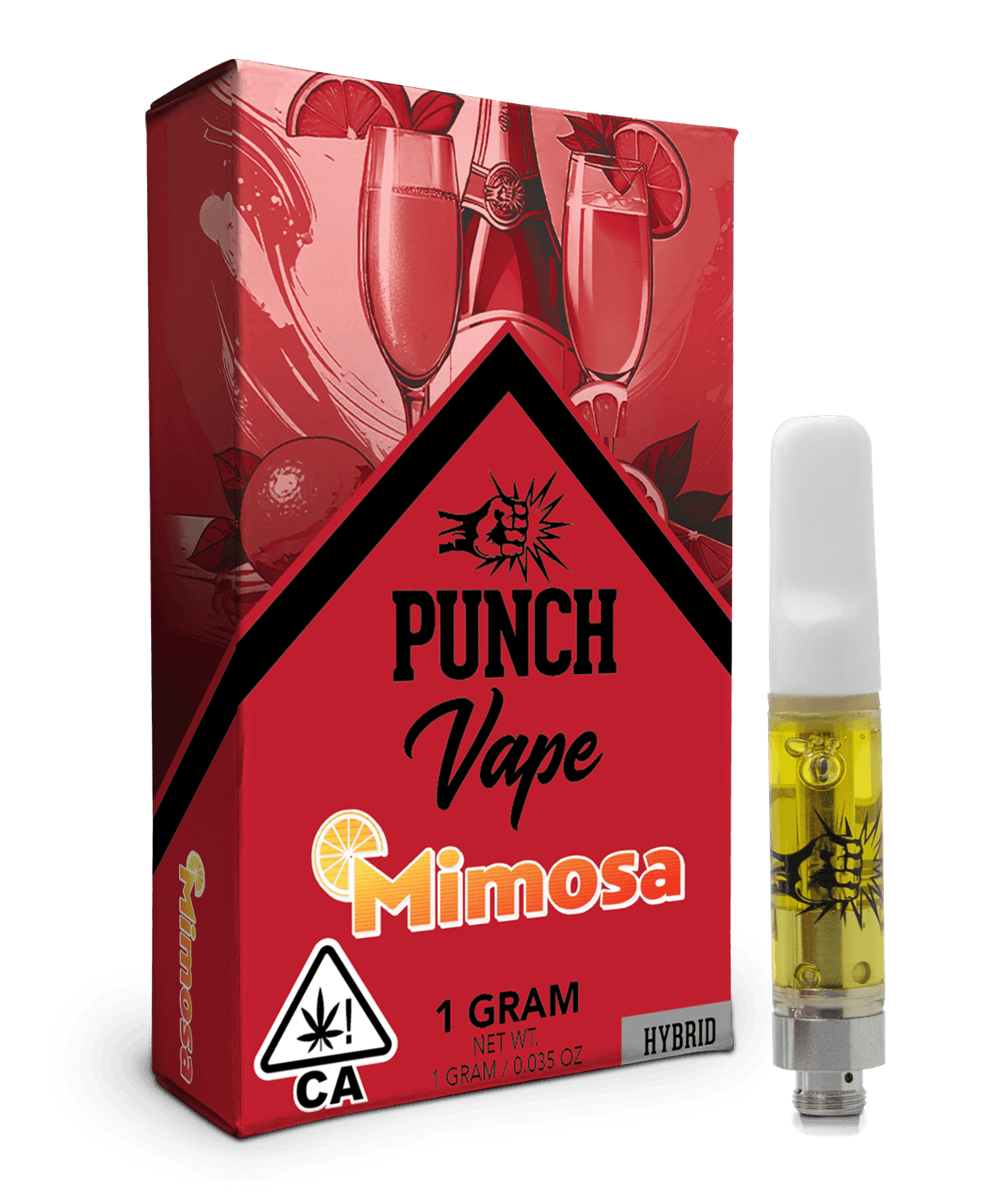 Punch Extracts Mimosa Distillate Punch Cartridge - 1 Gram Vapes (Cartridges) cannabis