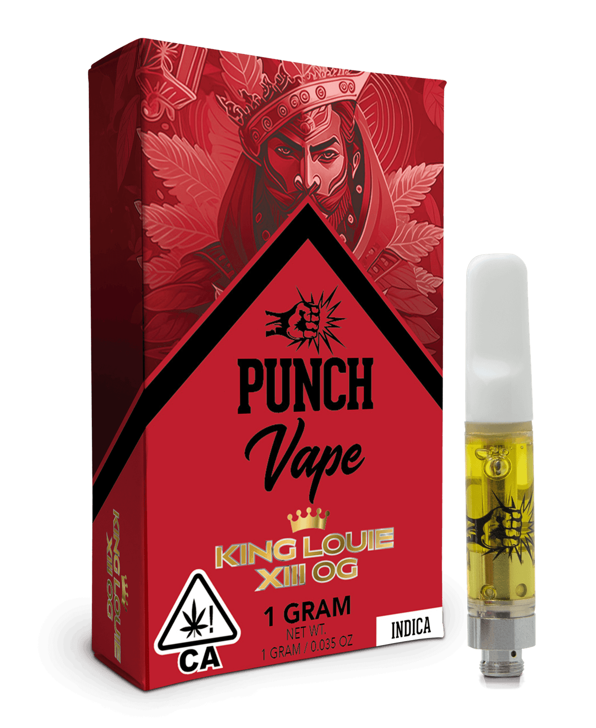 Punch Extracts King Louie XIII OG Distillate Vape - 1 Gram Vape Carts cannabis