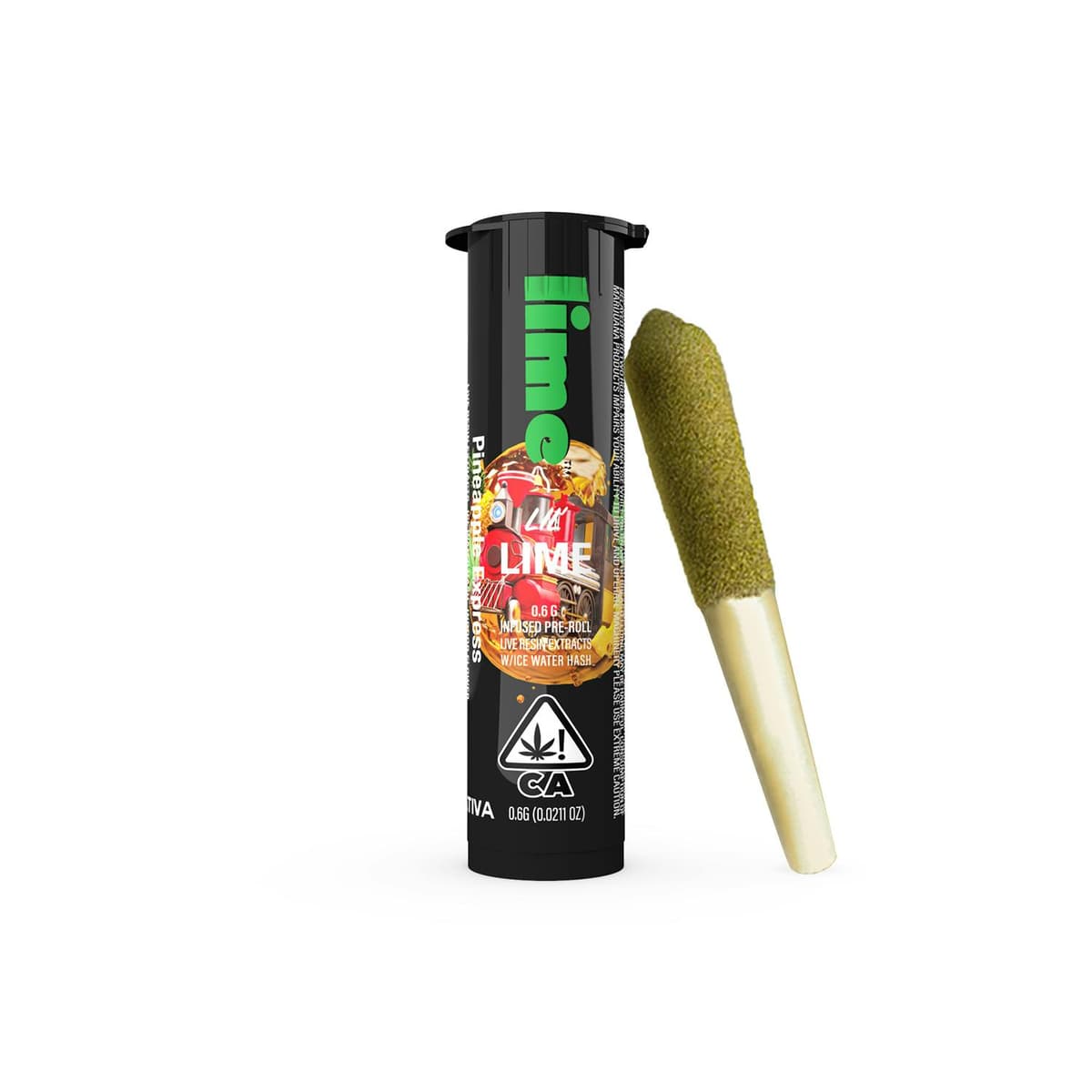 Lime Cannabis Pineapple Express Lil Lime Infused Preroll - 0.6 Grams Pre-Rolls cannabis