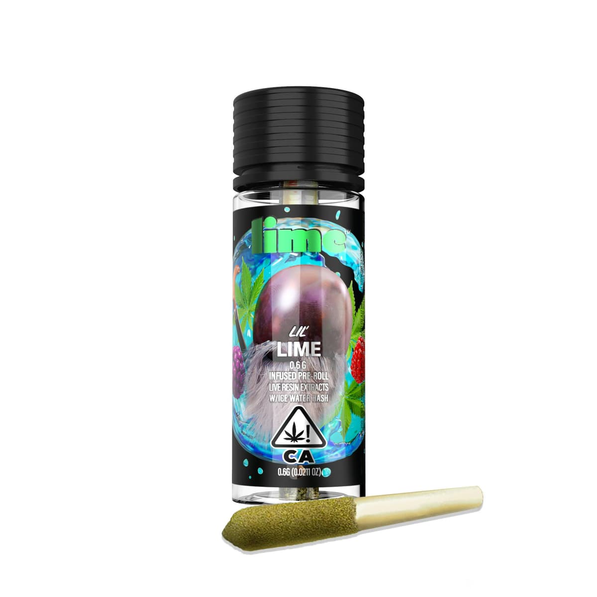 Lime Cannabis Purple Zaza Lil Lime Infused Preroll - 0.6 Grams Pre-Rolls cannabis