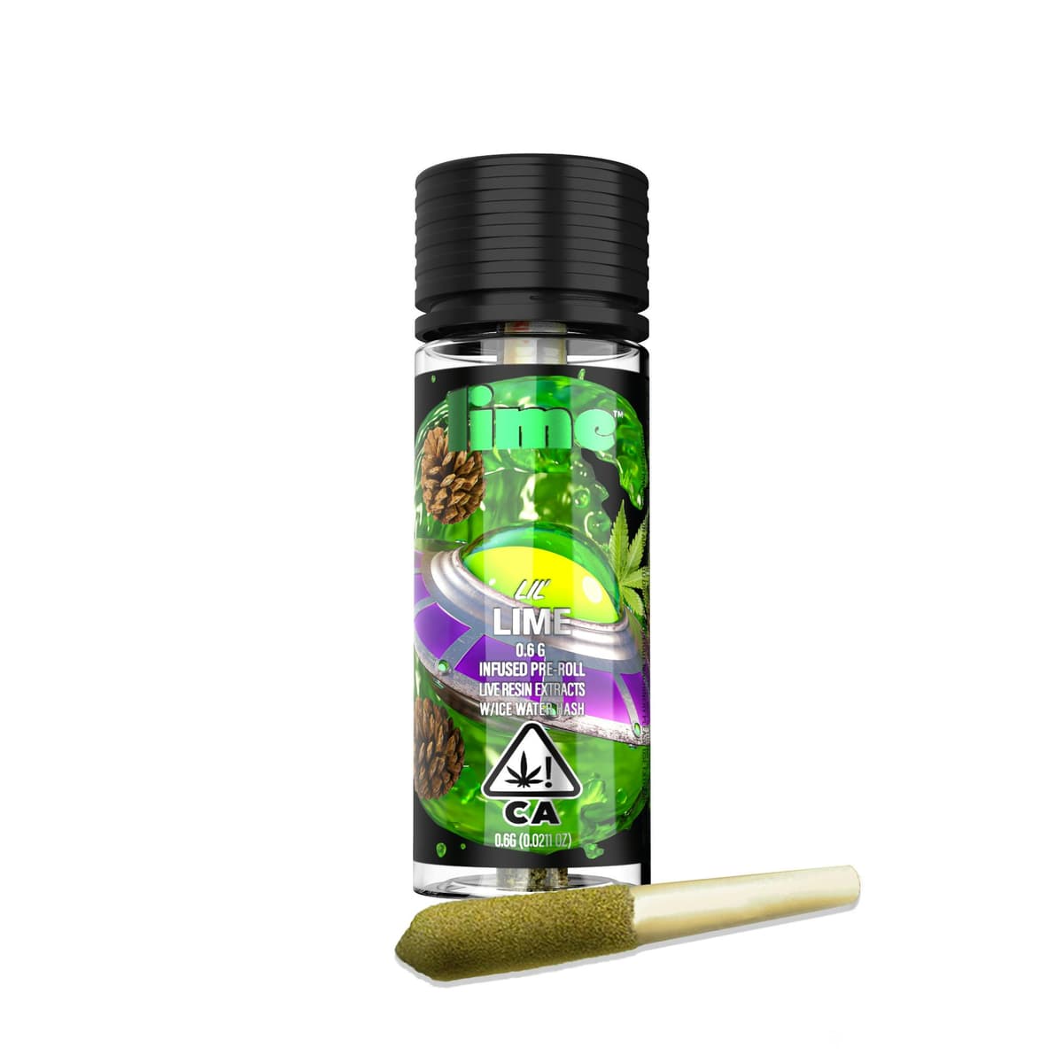 Lime Cannabis Alien Gas Lil Lime Infused Preroll - 0.6 Grams Pre-Rolls cannabis