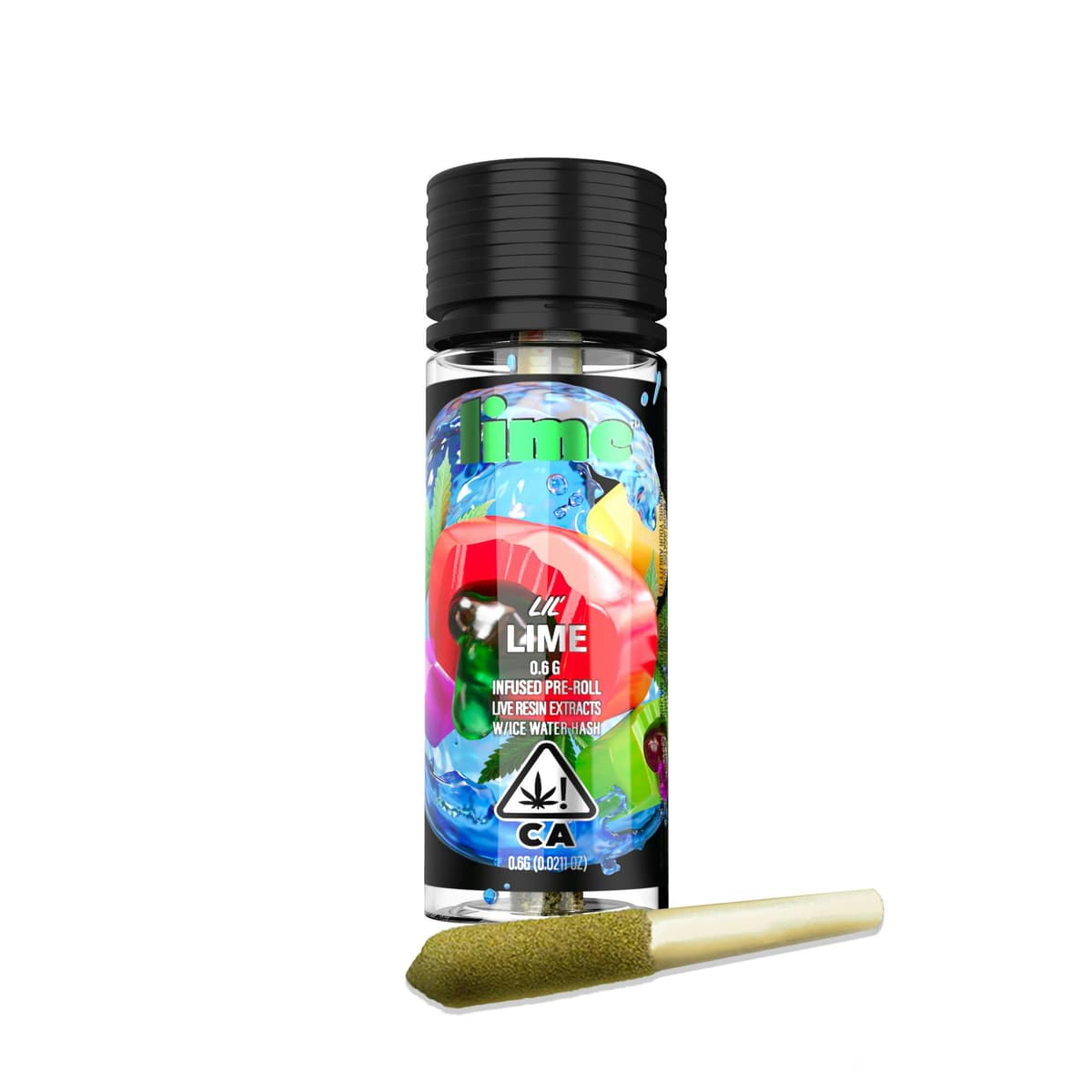 Lime Cannabis Gushers Lil Lime Infused Preroll - 0.6 Grams Pre-Rolls cannabis