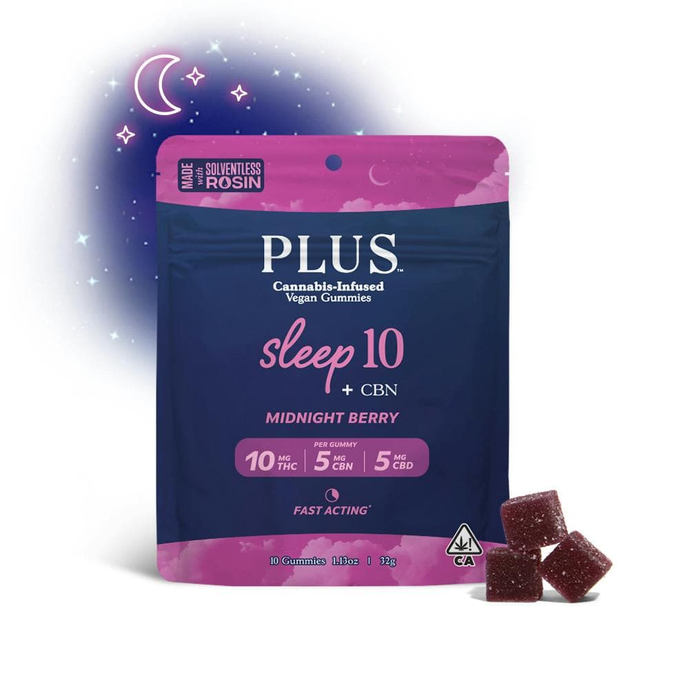 Plus Midnight Berry 10:5:5 Sleep Gummies Edibles cannabis