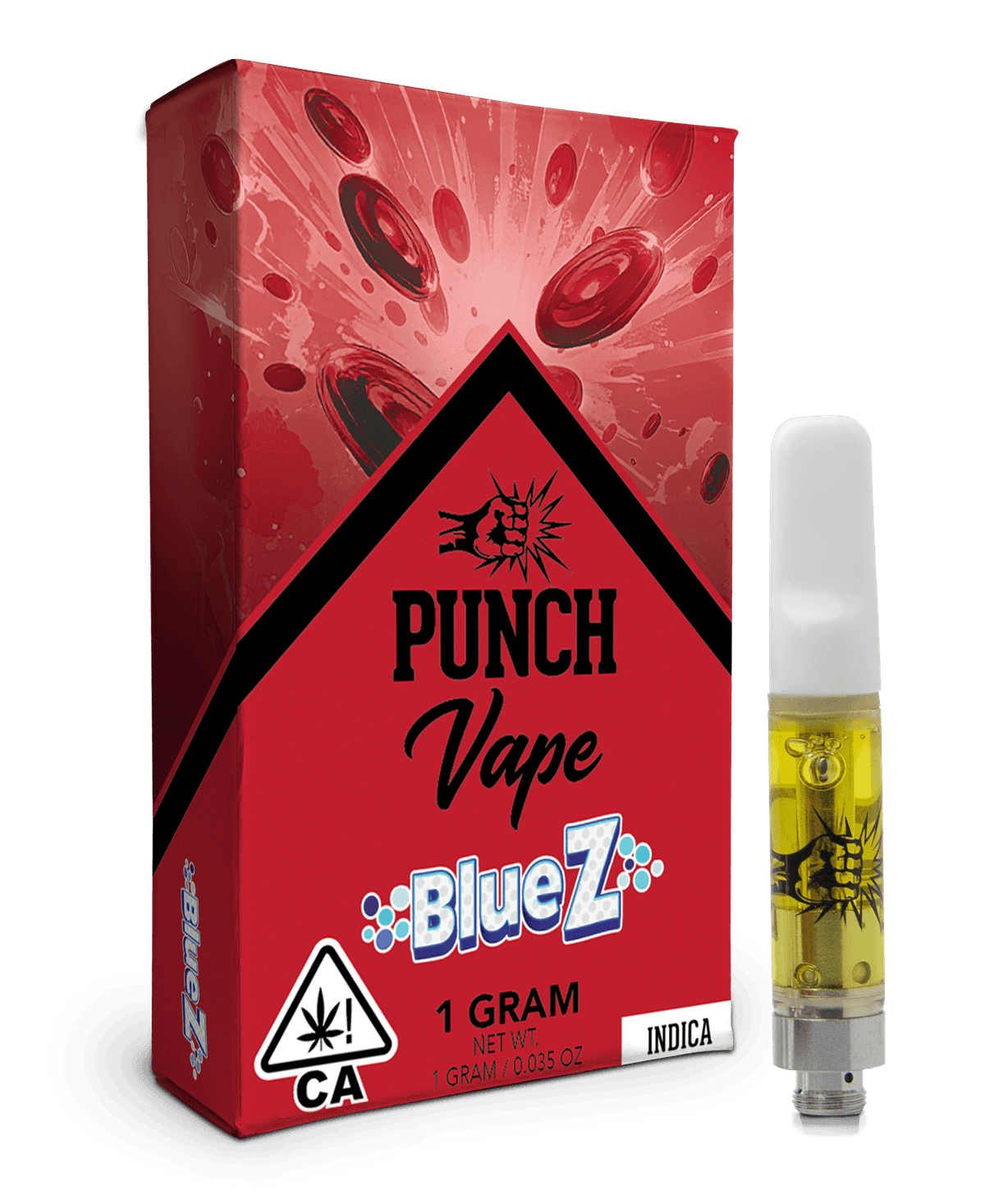 Punch Extracts Blue Z Distillate Vape - 1 Gram Vape Carts cannabis