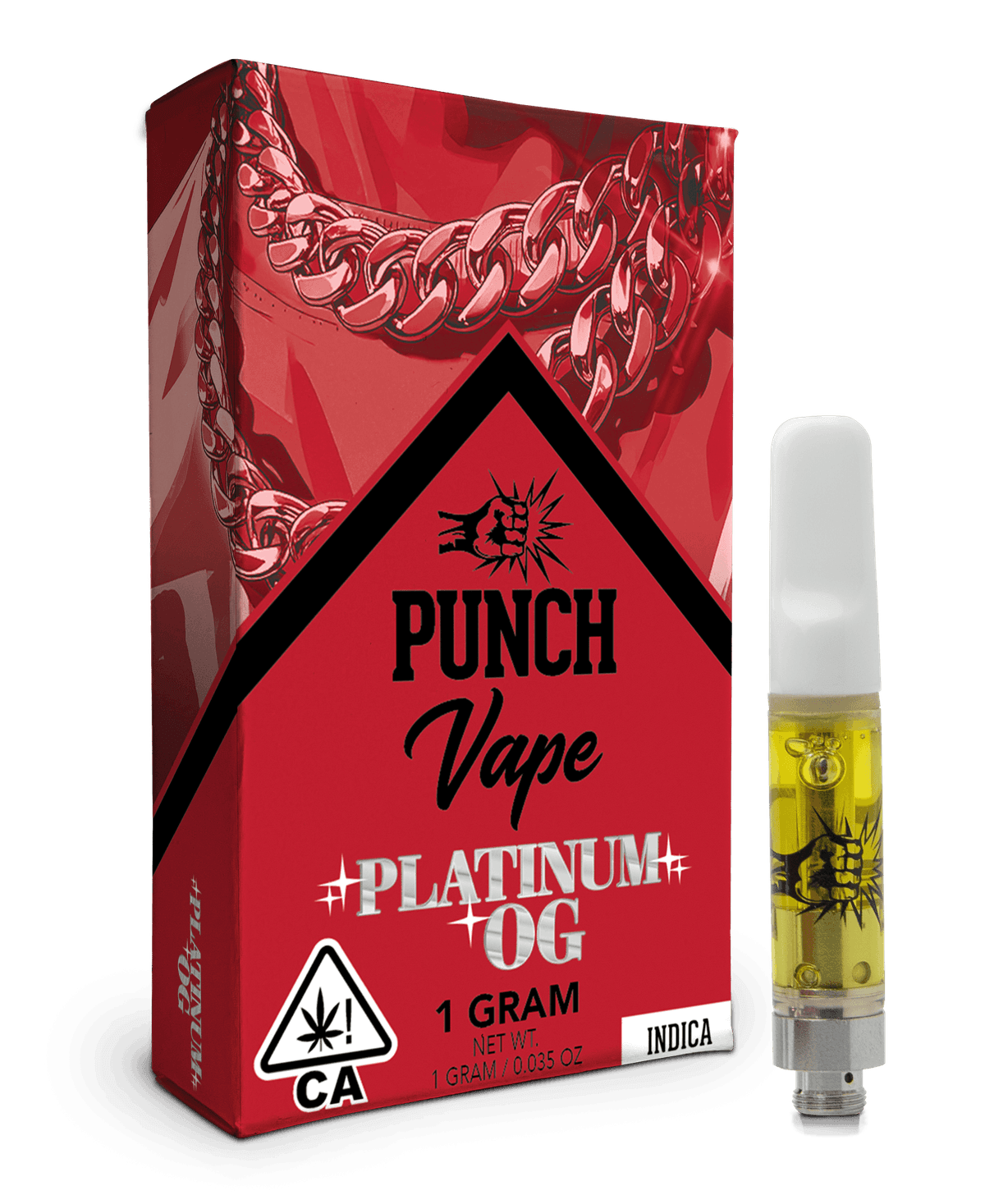 Punch Extracts Platinum OG Distillate Punch Cartridge - 1 Gram Vapes (Cartridges) cannabis