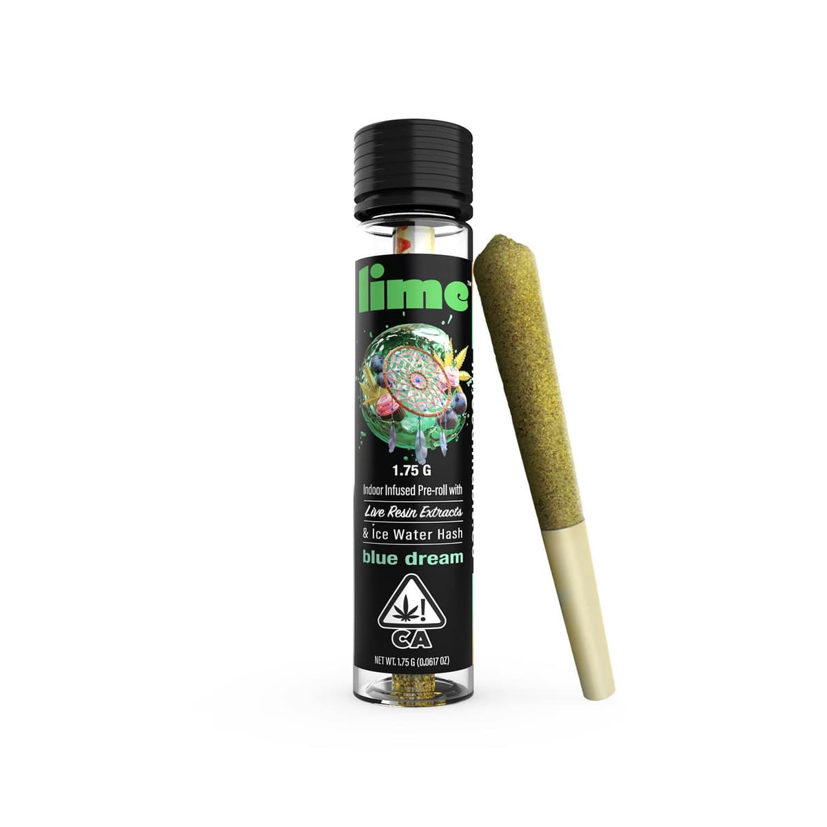 Lime Cannabis Blue Dream Infused Preroll - 1.75 Grams Pre-Rolls cannabis