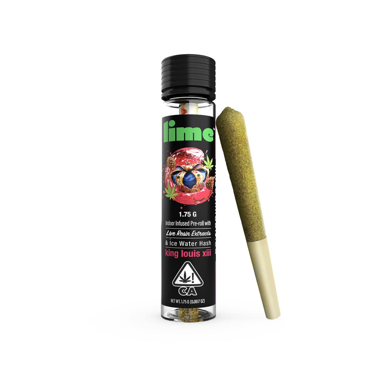 Lime Cannabis King Louis Infused Preroll - 1.75 Grams Pre-Rolls cannabis