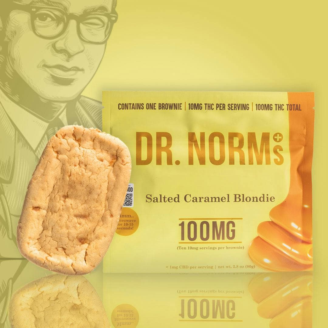 Salted Caramel 100mg Blondie Edibles by Dr. Norm's, $16.00