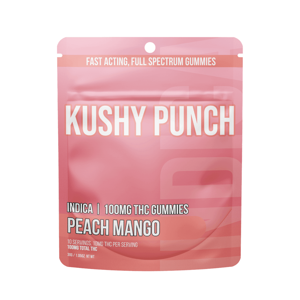 Peach Mango Edibles by Kushy Punch, $14.00