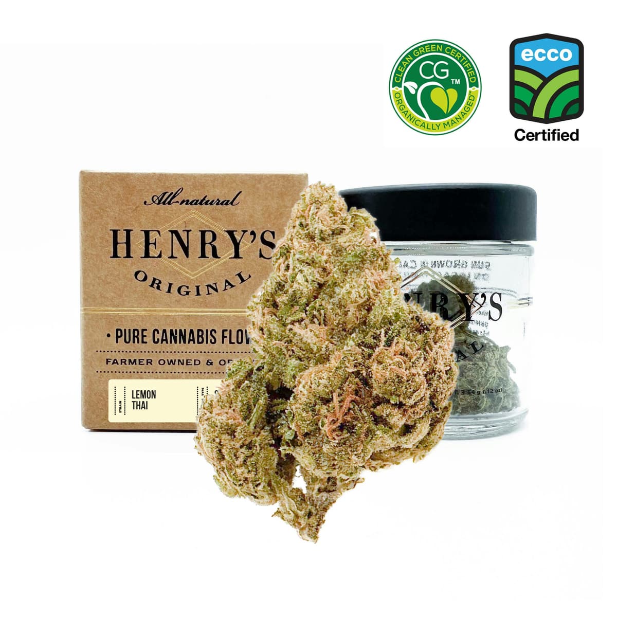 Henry's Original Lemon Thai - 3.5 Grams Flower cannabis