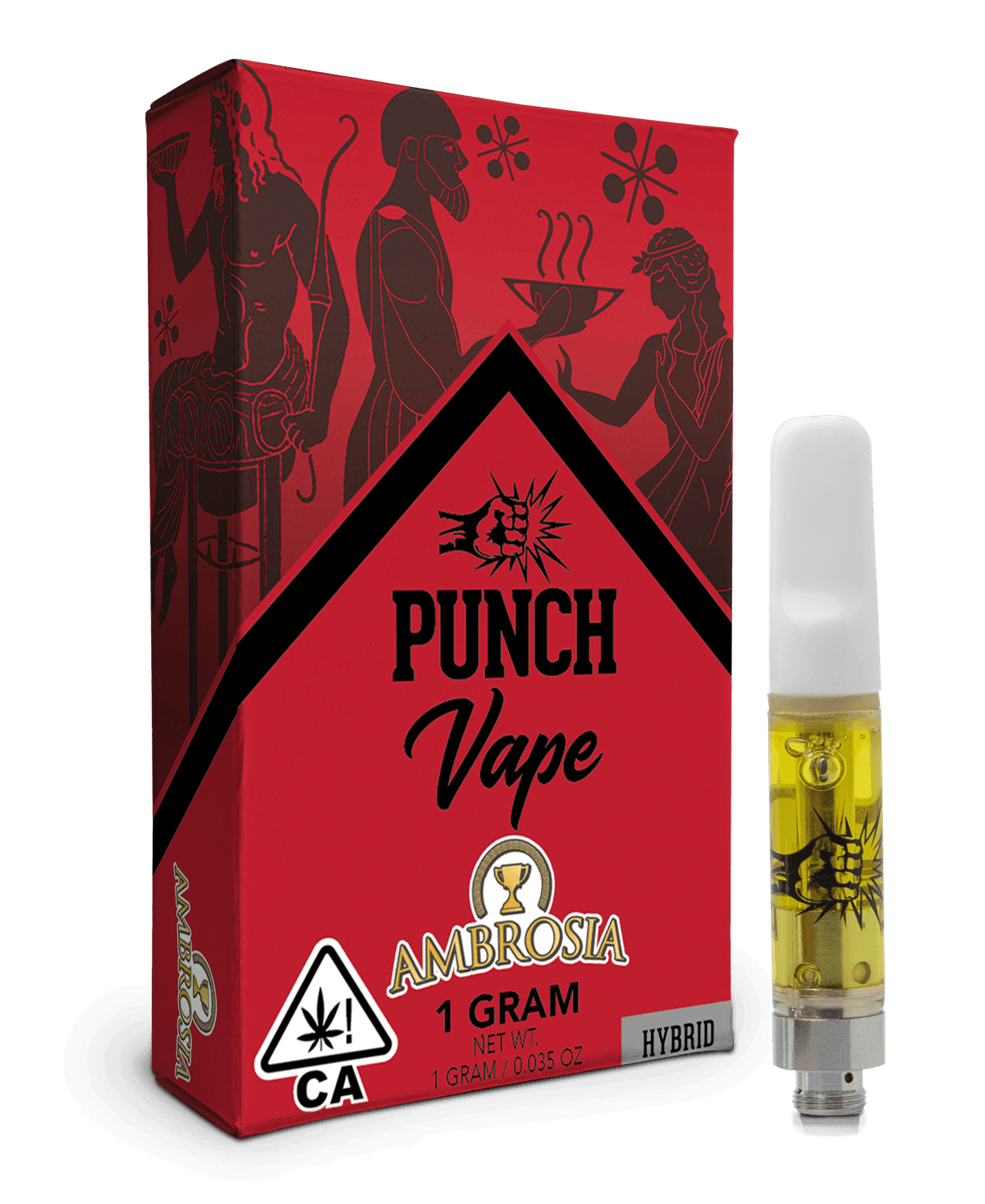 Punch Extracts Ambrosia Distillate Punch Cartridge - 1 Gram Vapes (Cartridges) cannabis