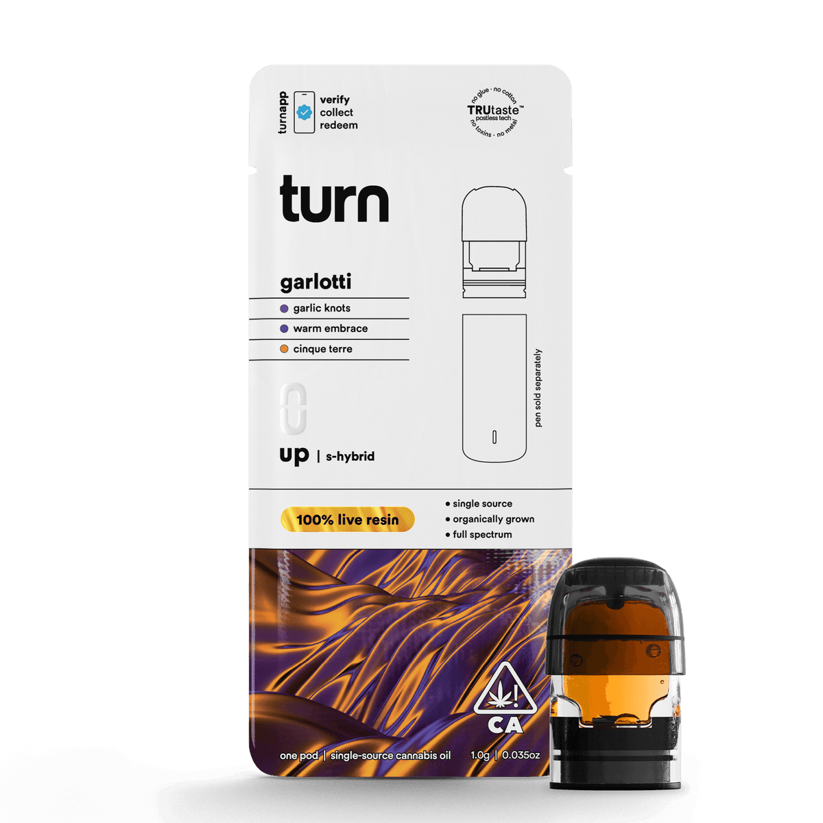 Turn Garlotti Live Resin Pod - 1 Gram Vapes (Cartridges) cannabis
