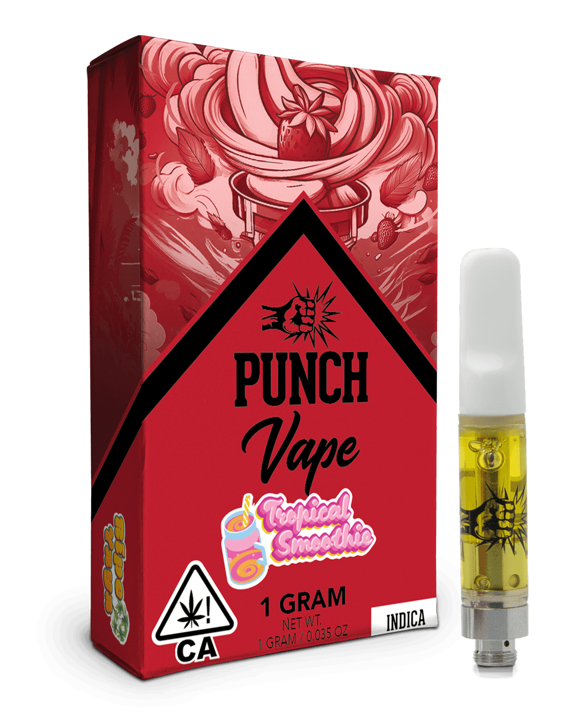 Punch Extracts Tropical Smoothie Distillate Punch Cartridge - 1 Gram Vapes (Cartridges) cannabis
