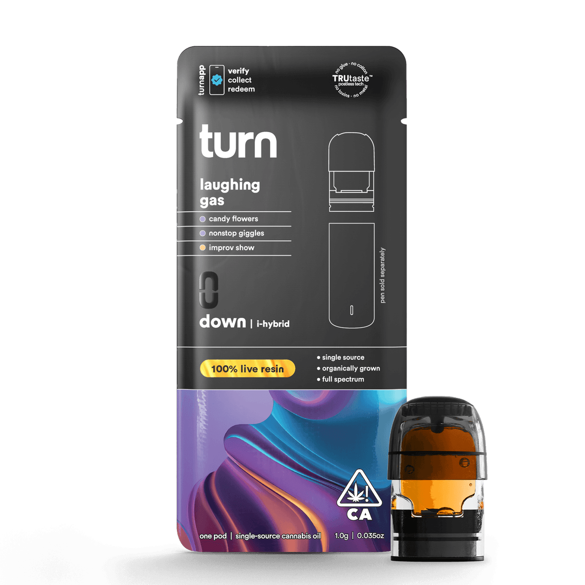 Laughing Gas Vape Carts by Turn, $30.00