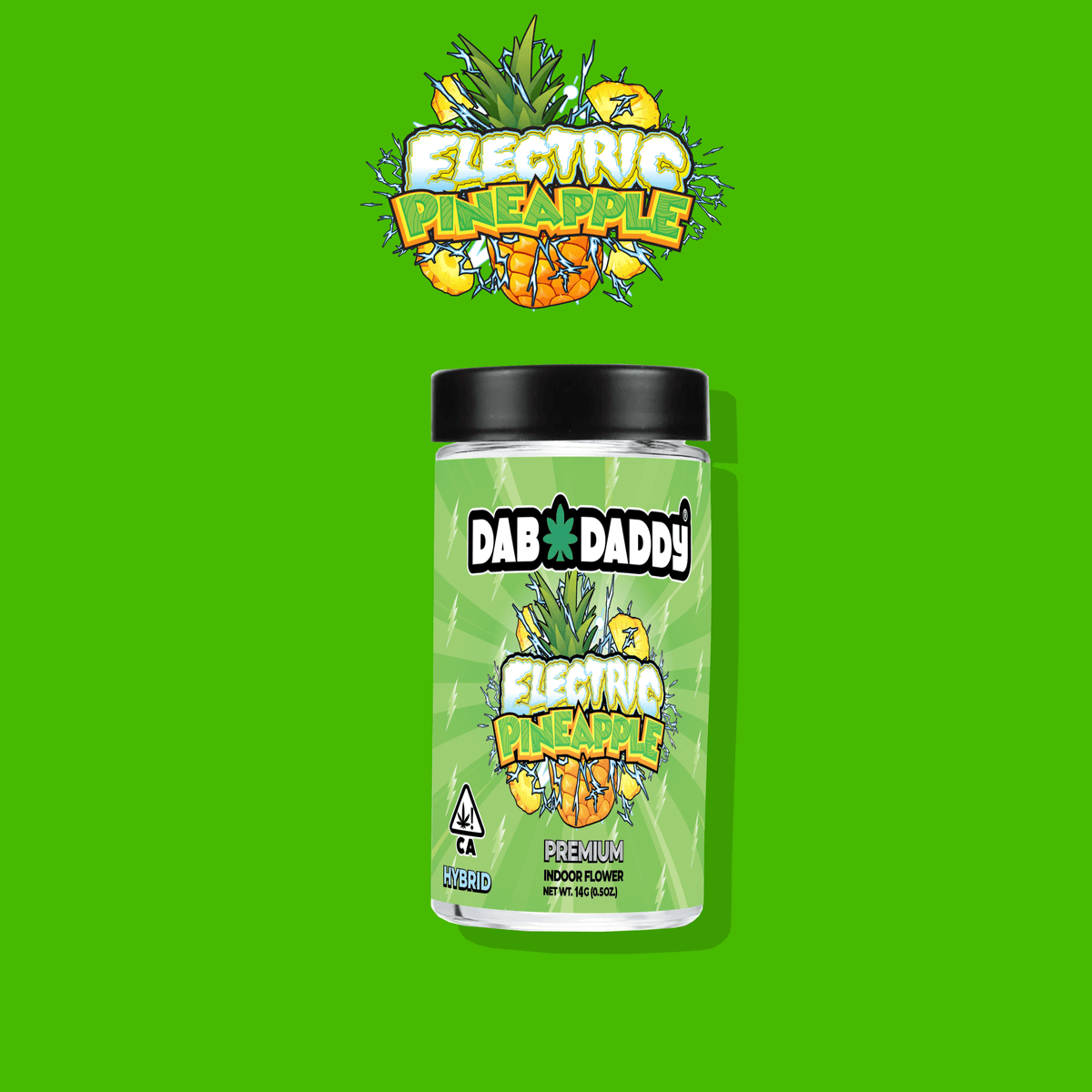 Dab Daddy Electric Pineapple - 14 Grams Flower cannabis