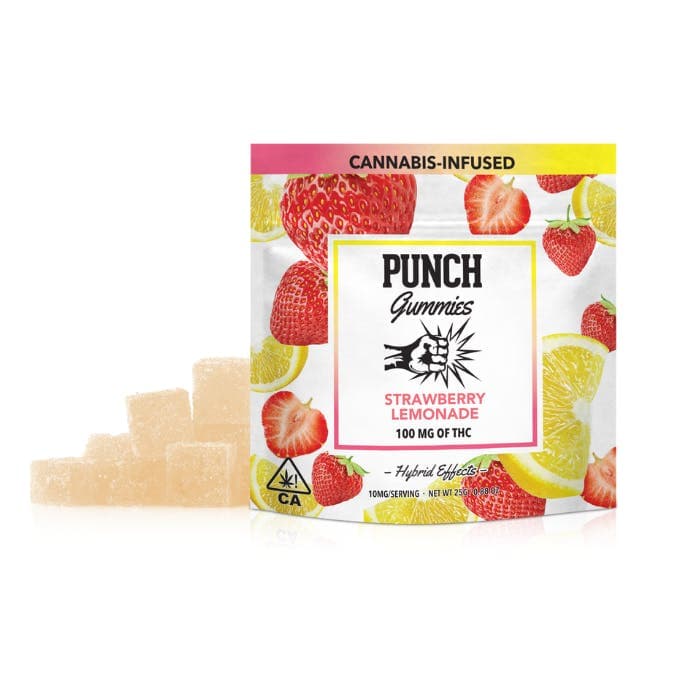 Punch Extracts Strawberry Lemonade Punch Gummies - 100 mg Edibles cannabis
