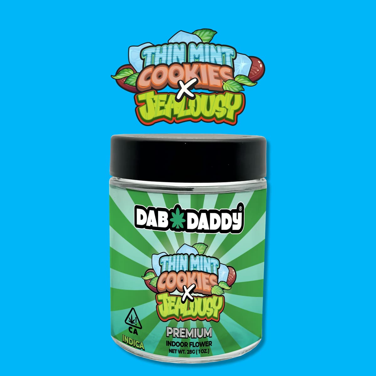 Dab Daddy Thin Mint Cookies x Jealousy - 14 Grams Flower cannabis