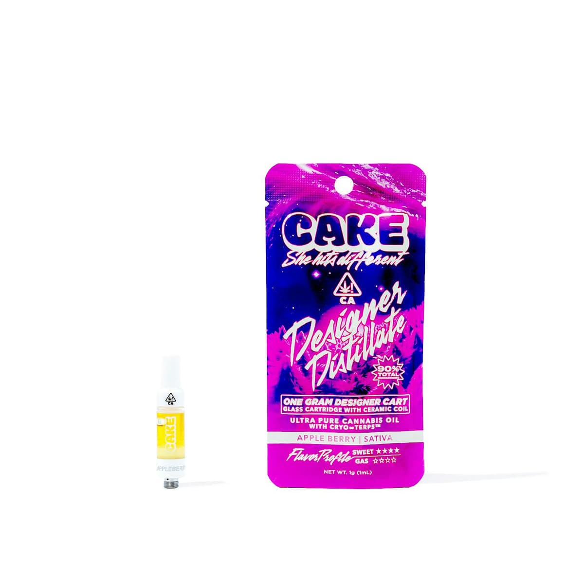 CAKE Appleberry Designer Cartridge - 1 Gram Vape Carts cannabis