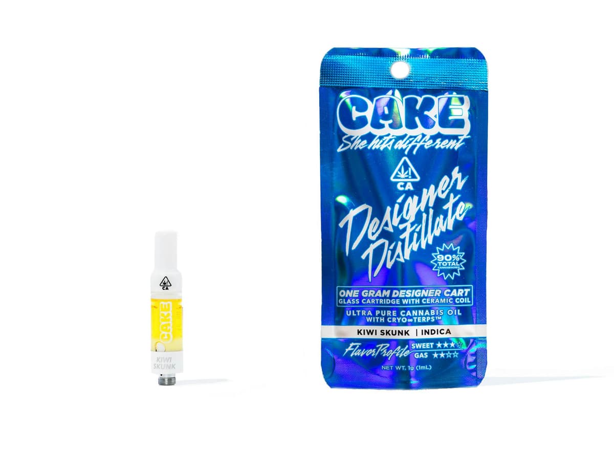 CAKE Kiwi Skunk Designer Cartridge - 1 Gram Vape Carts cannabis