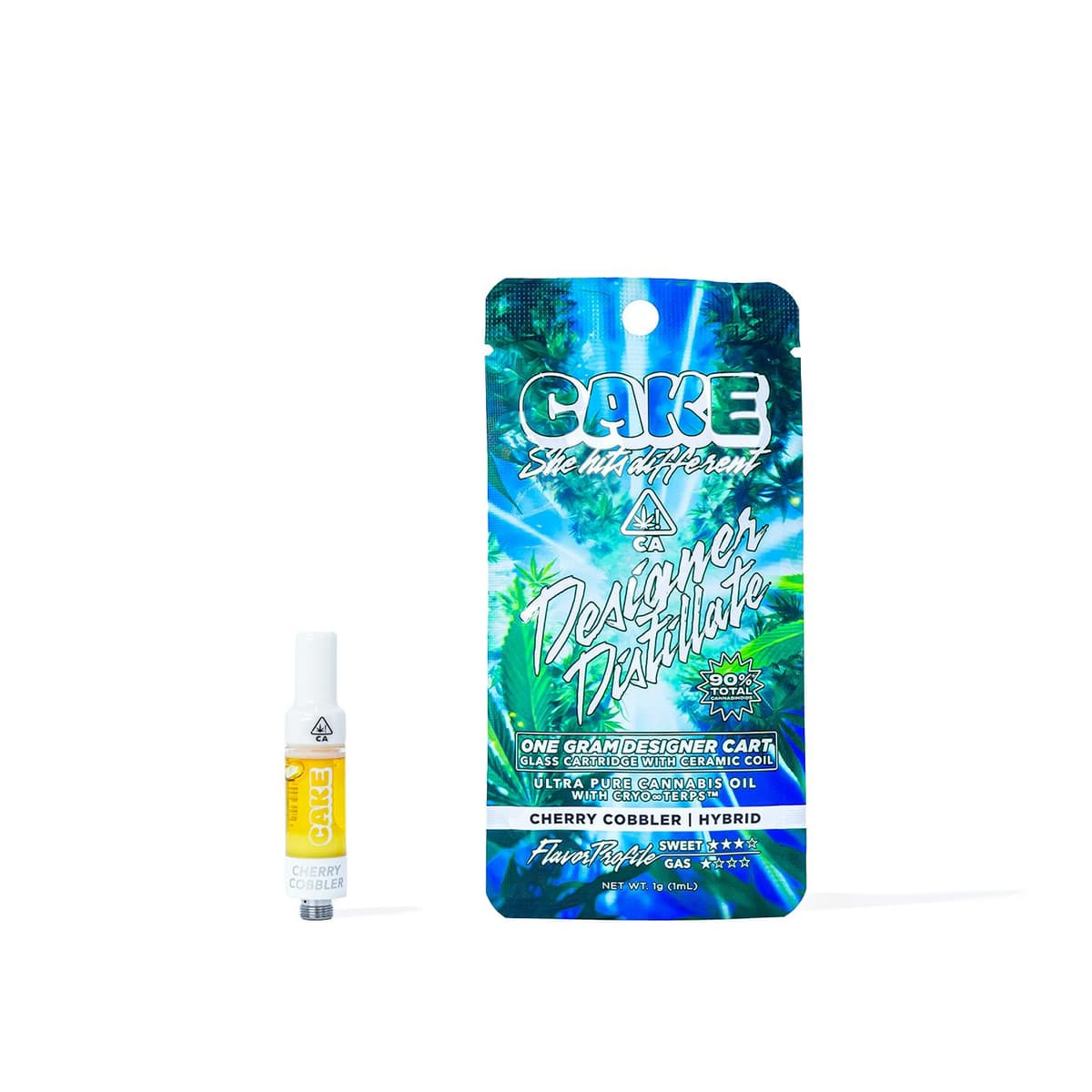 CAKE Cherry Cobbler Designer Cartridge - 1 Gram Vape Carts cannabis