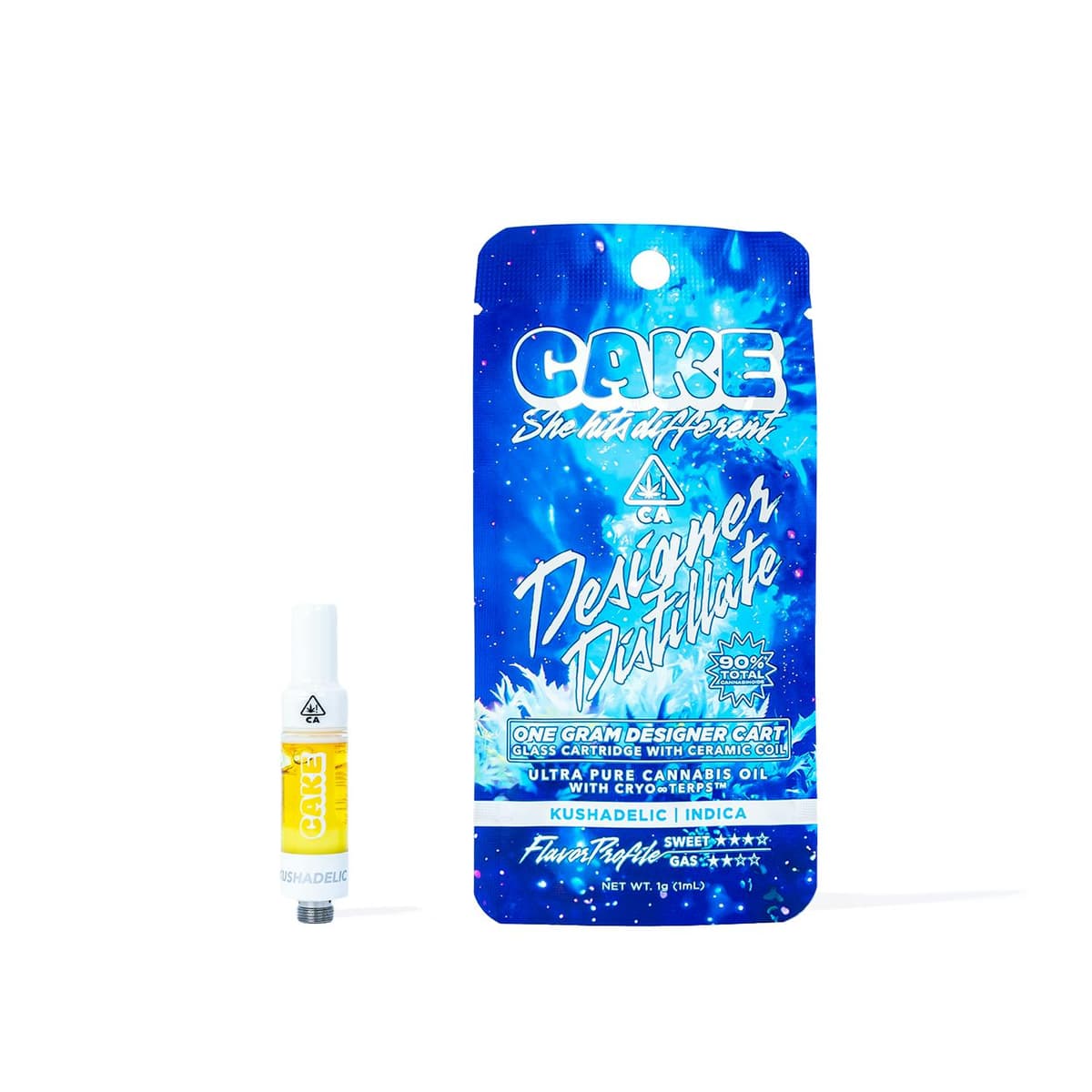 CAKE Kushadelic Designer Cartridge - 1 Gram Vape Carts cannabis
