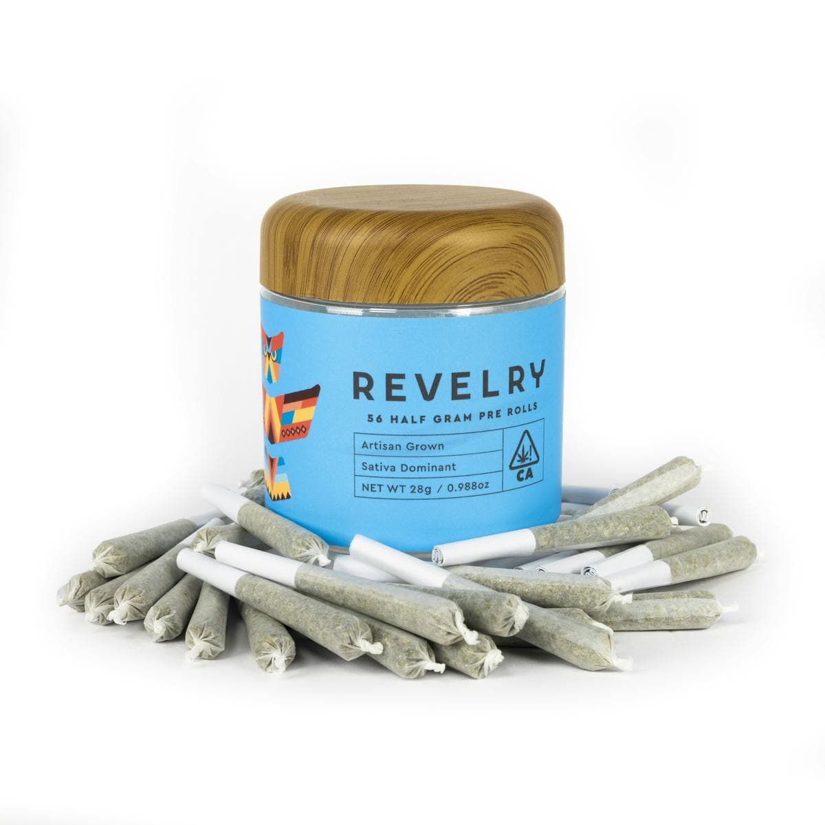 Revelry Lost Coast Haze Prerolls - 56 Pack 28 Grams Pre-Rolls cannabis