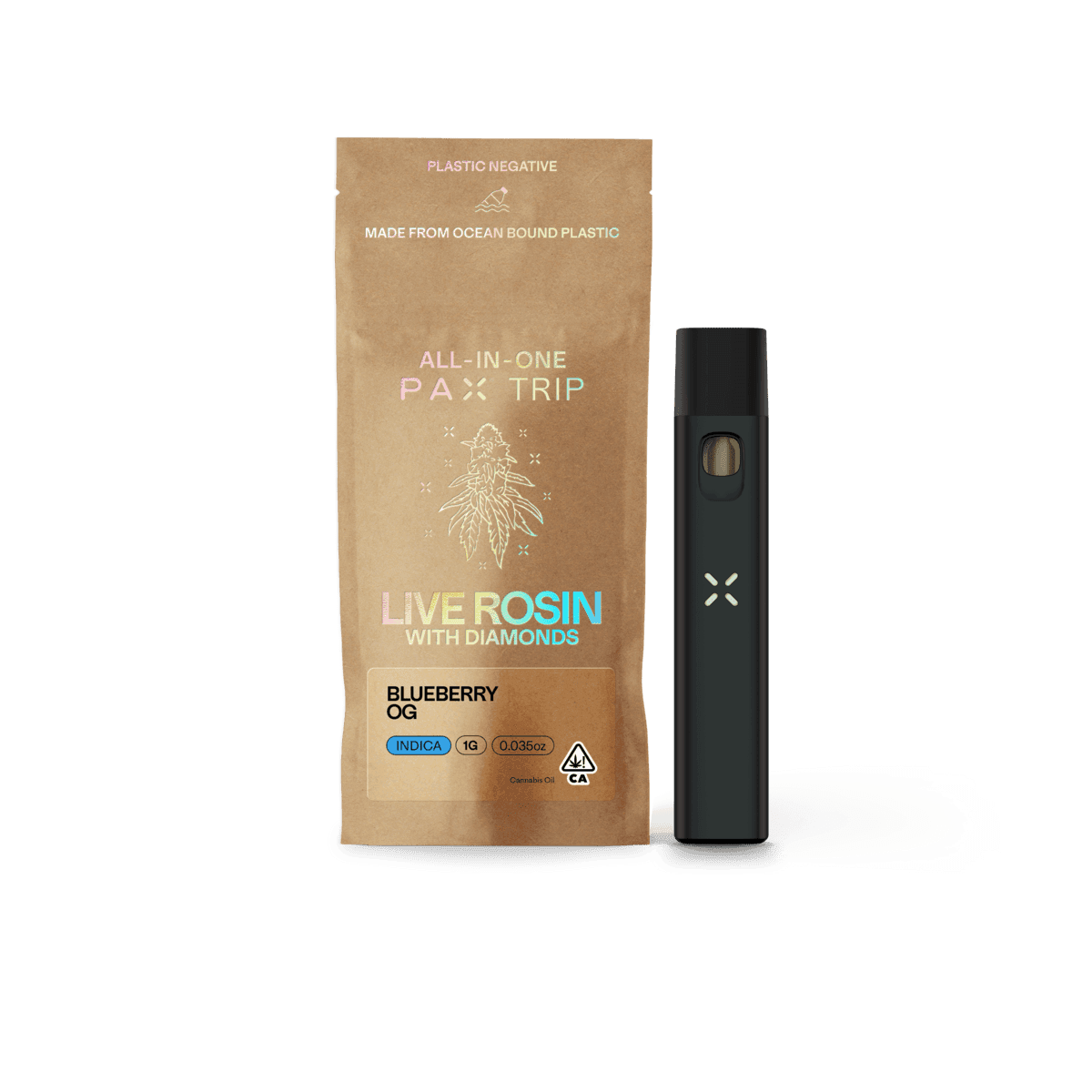 PAX Blueberry OG All In One Rosin Vape - 1 Gram Vapes (Cartridges) cannabis