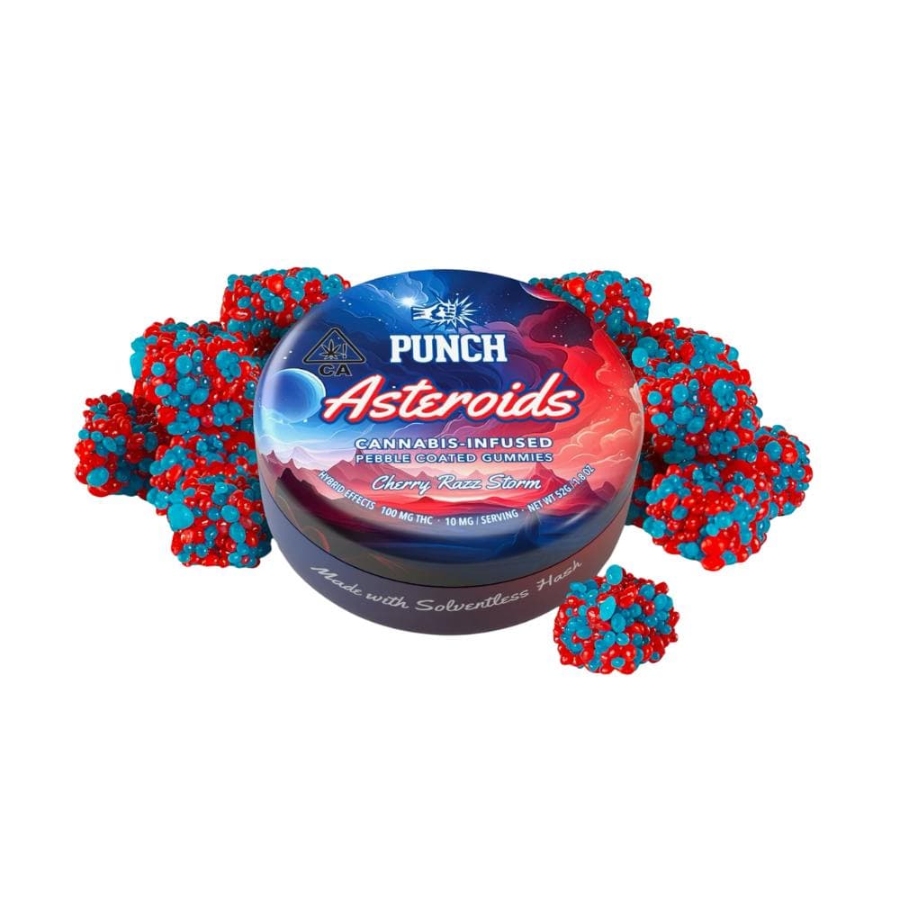 Punch Extracts Cherry Razz Storm Solventless Asteroids Punch - 100 mg Edibles cannabis
